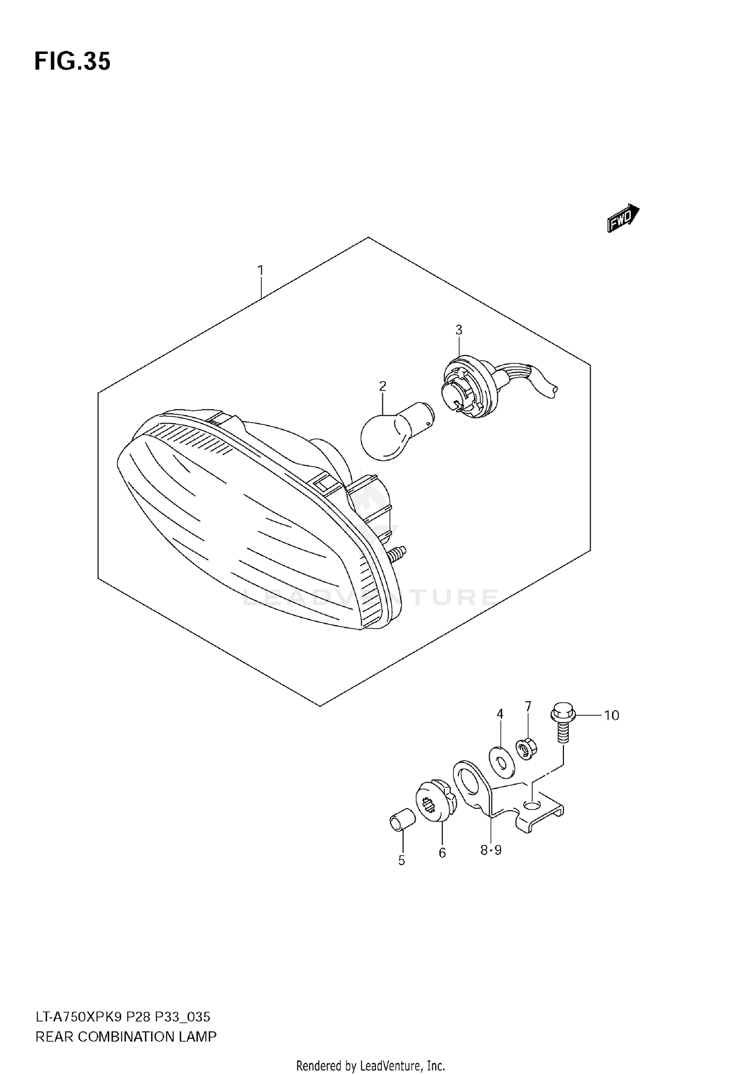 REAR COMBINATION LAMP (E33)