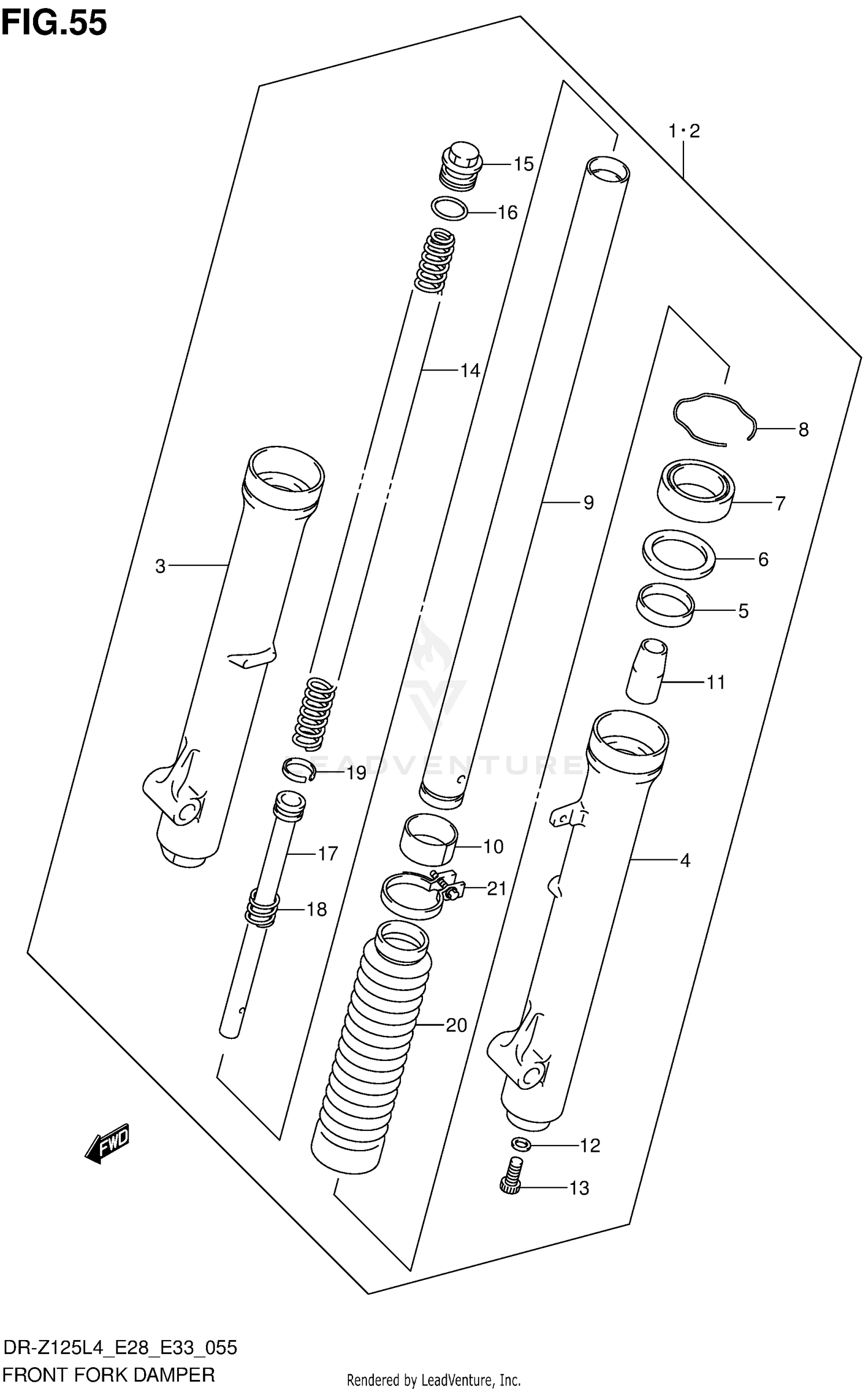 FRONT FORK DAMPER (DR-Z125L4 E33)