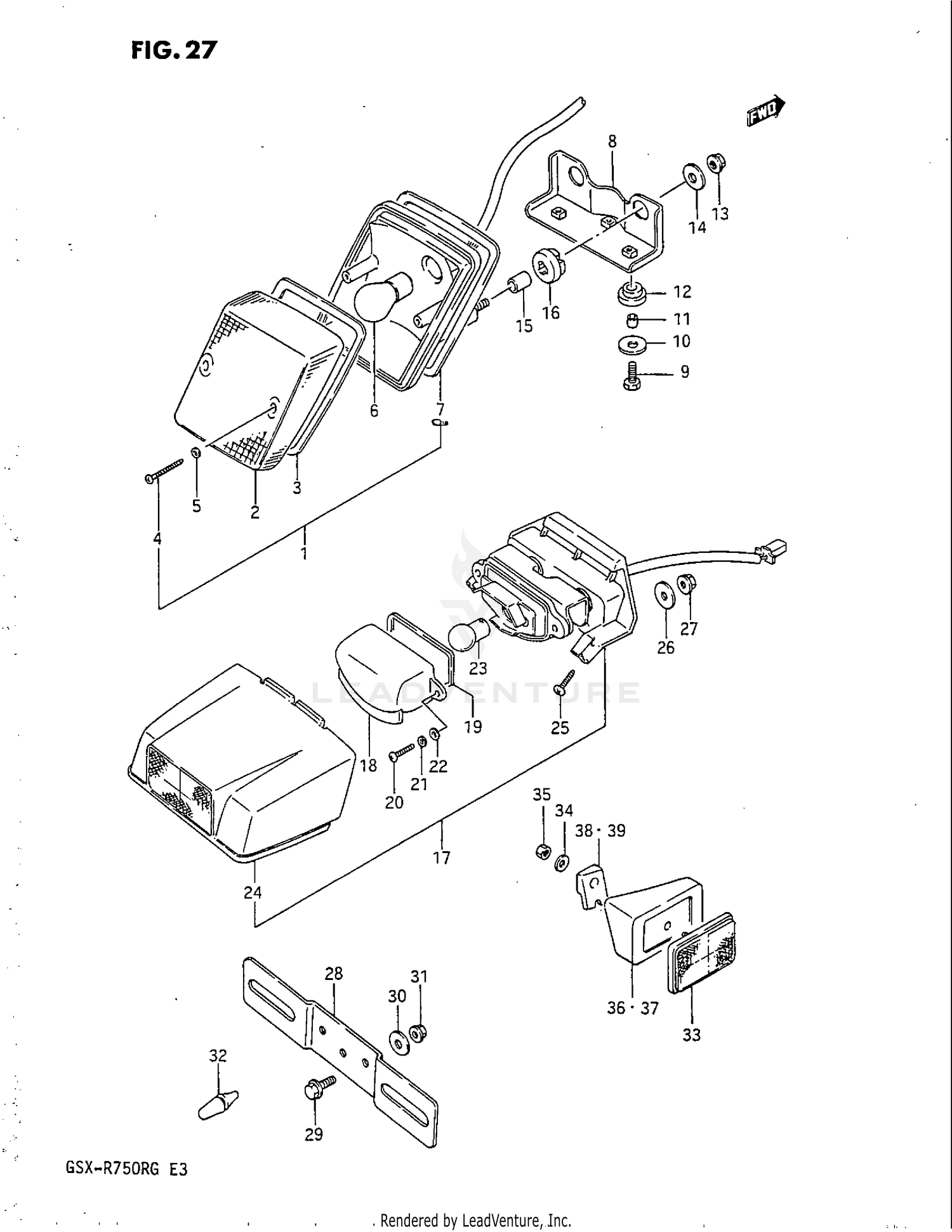 TAIL LAMP - LICENSE LAMP