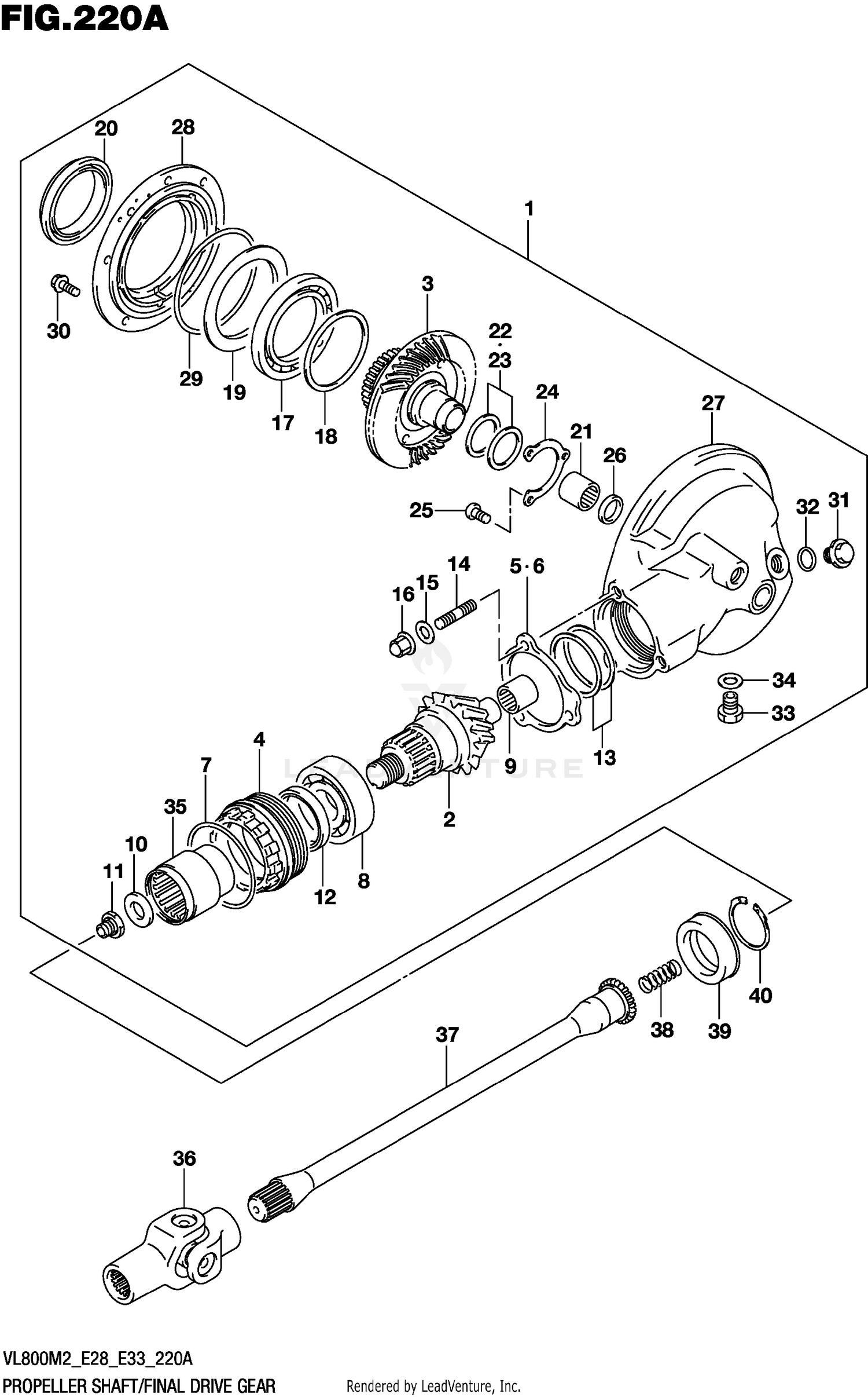PROPELLER SHAFT/FINAL DRIVE GEAR