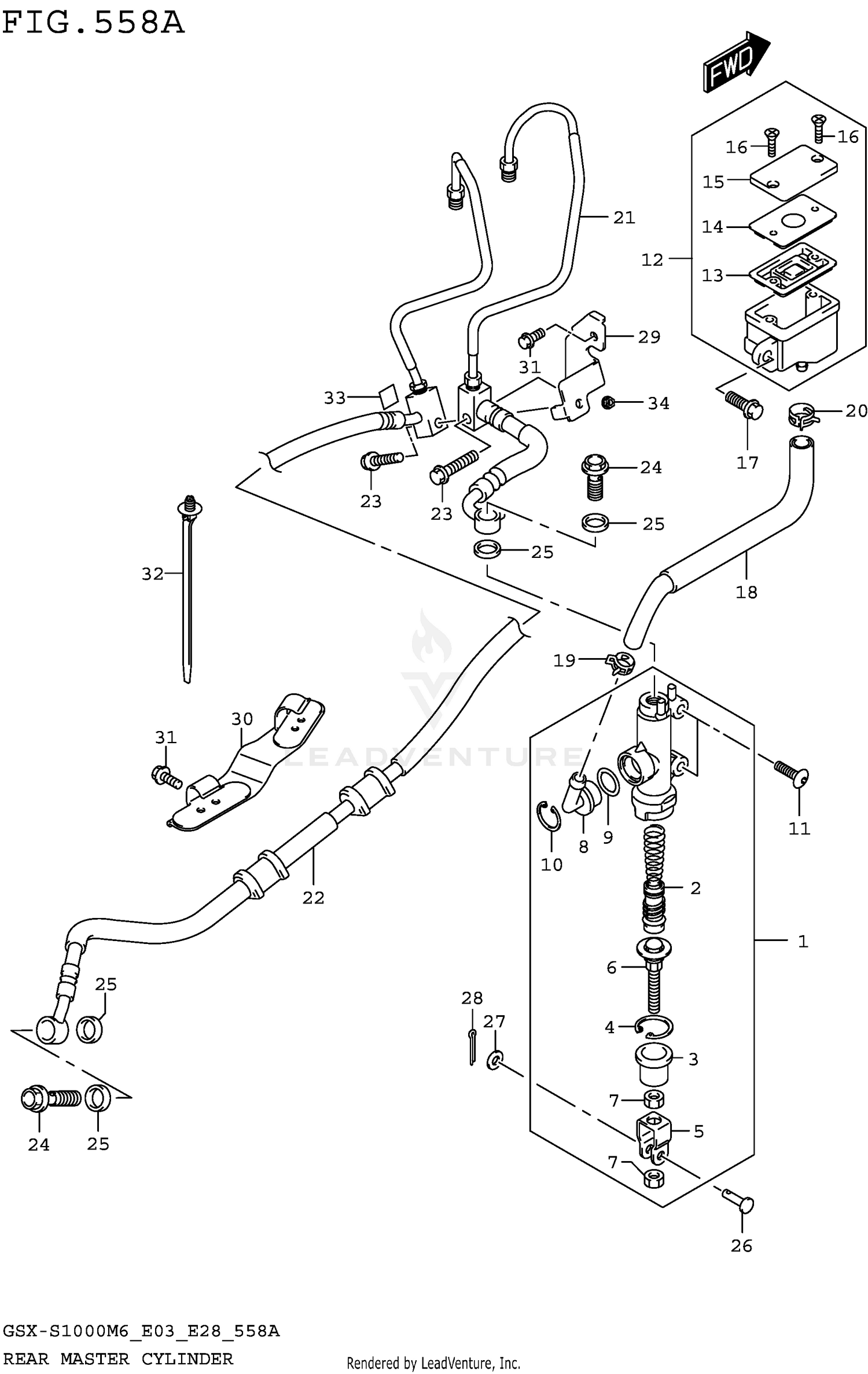 REAR MASTER CYLINDER