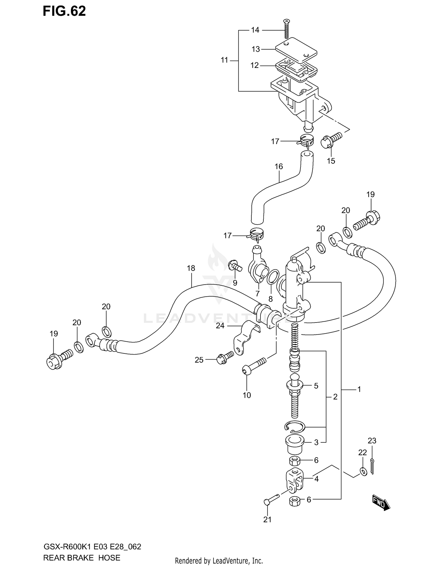REAR MASTER CYLINDER