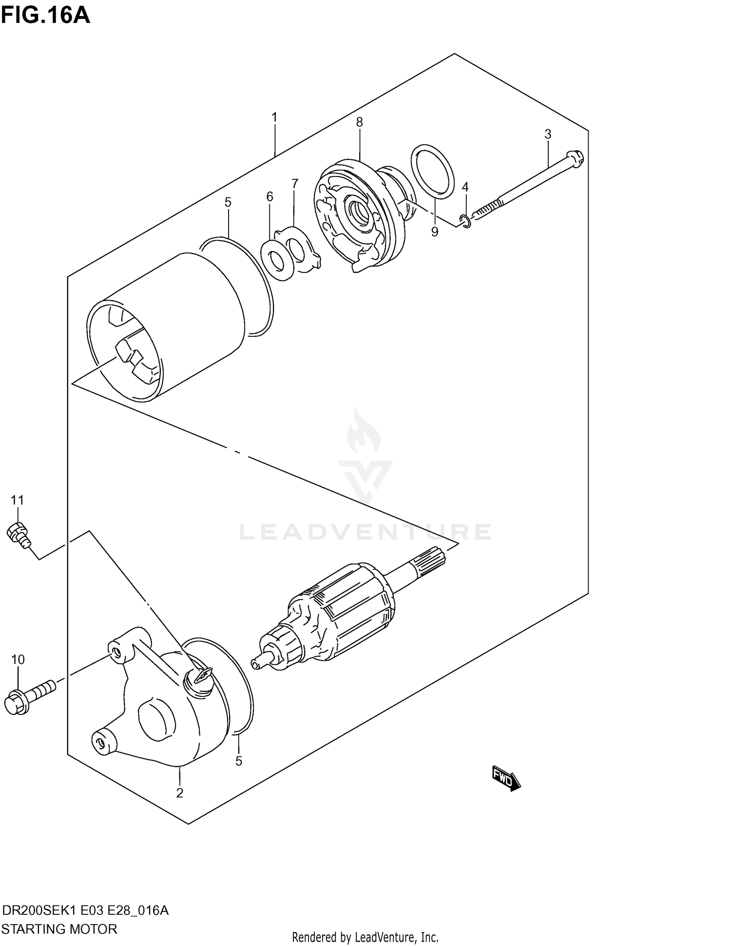 STARTING MOTOR (MODEL K2/K3/K4/K5)