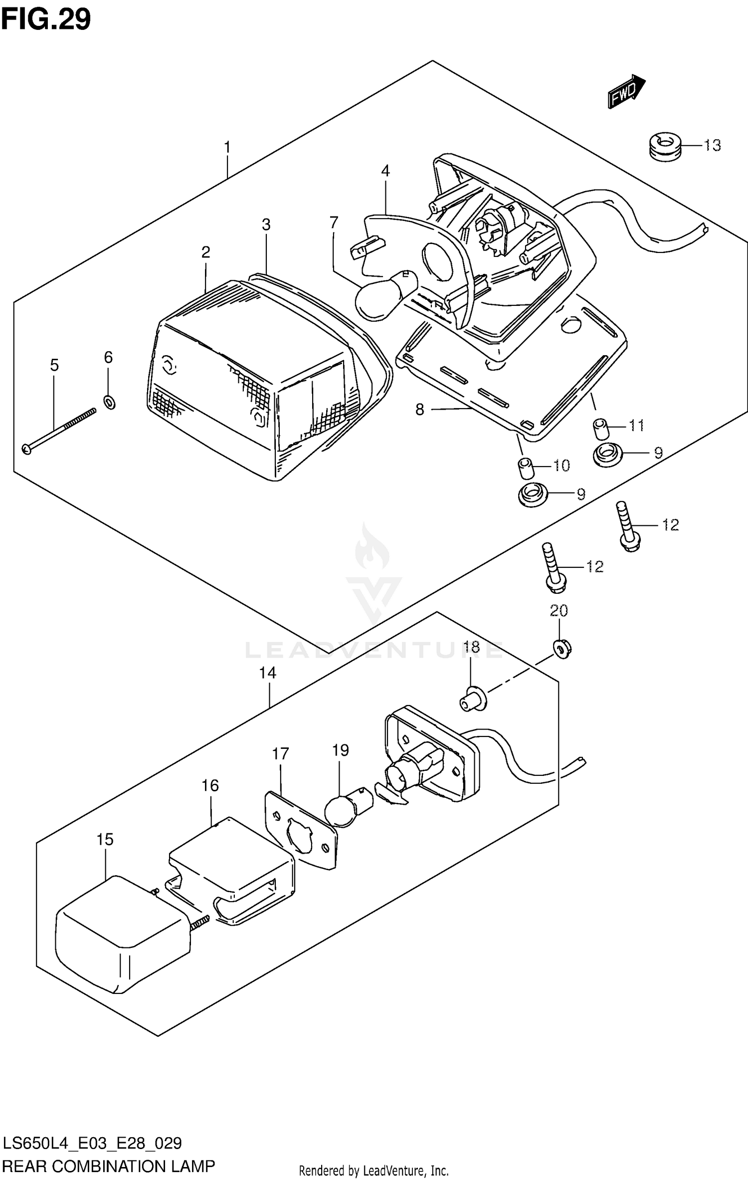 REAR COMBINATION LAMP