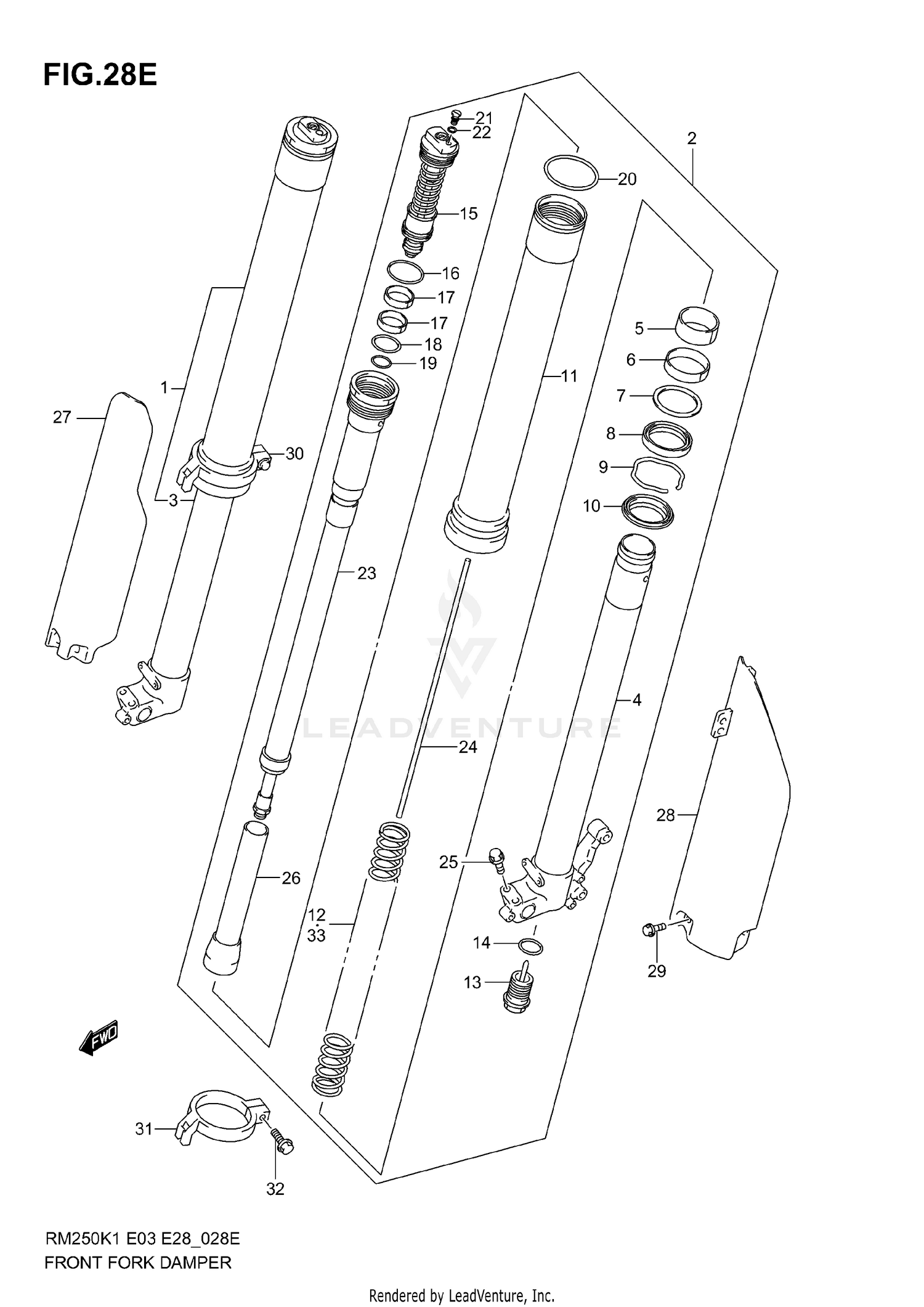 FRONT DAMPER (MODEL K6)
