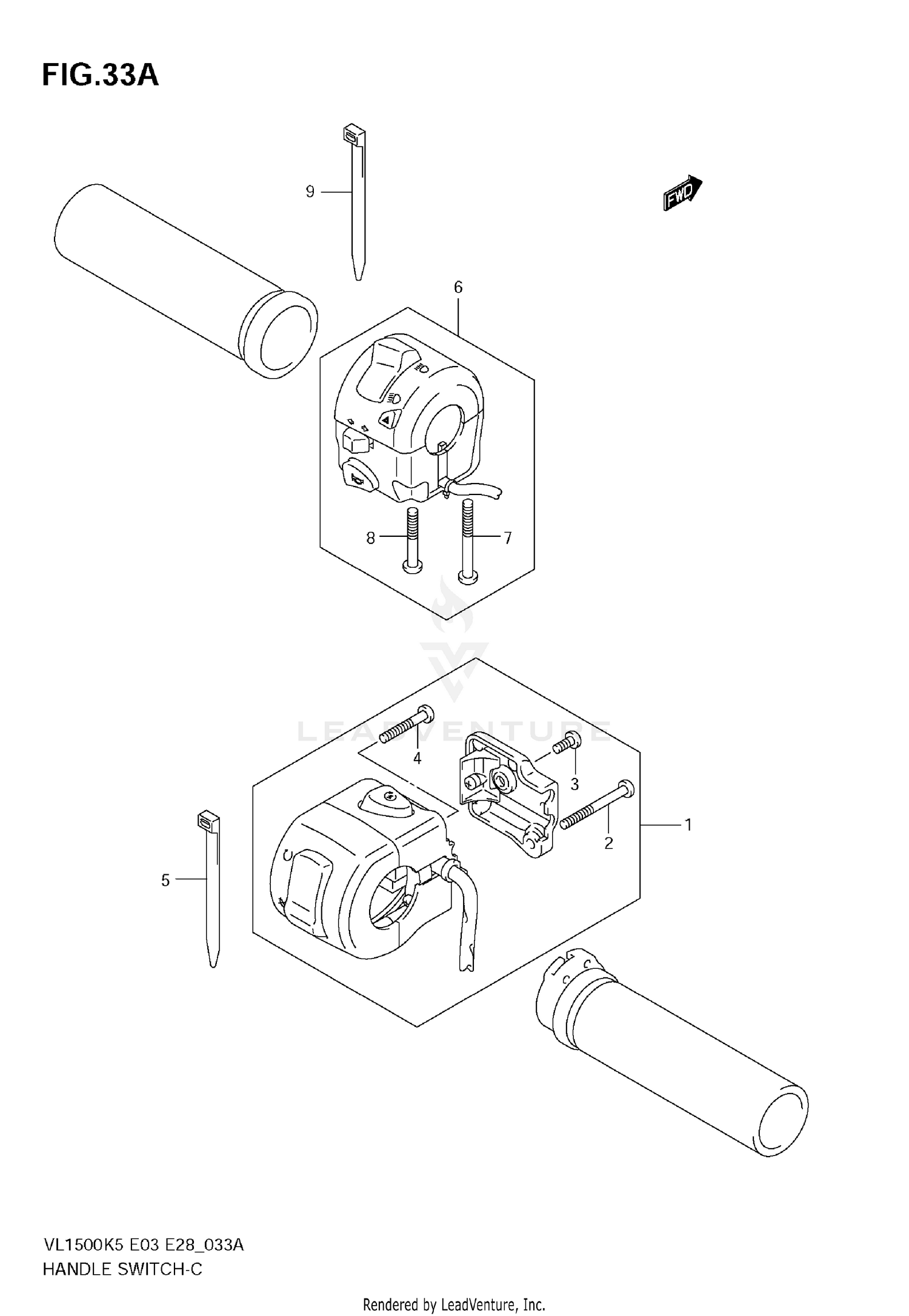 HANDLE SWITCH (MODEL K7/K8/K9)