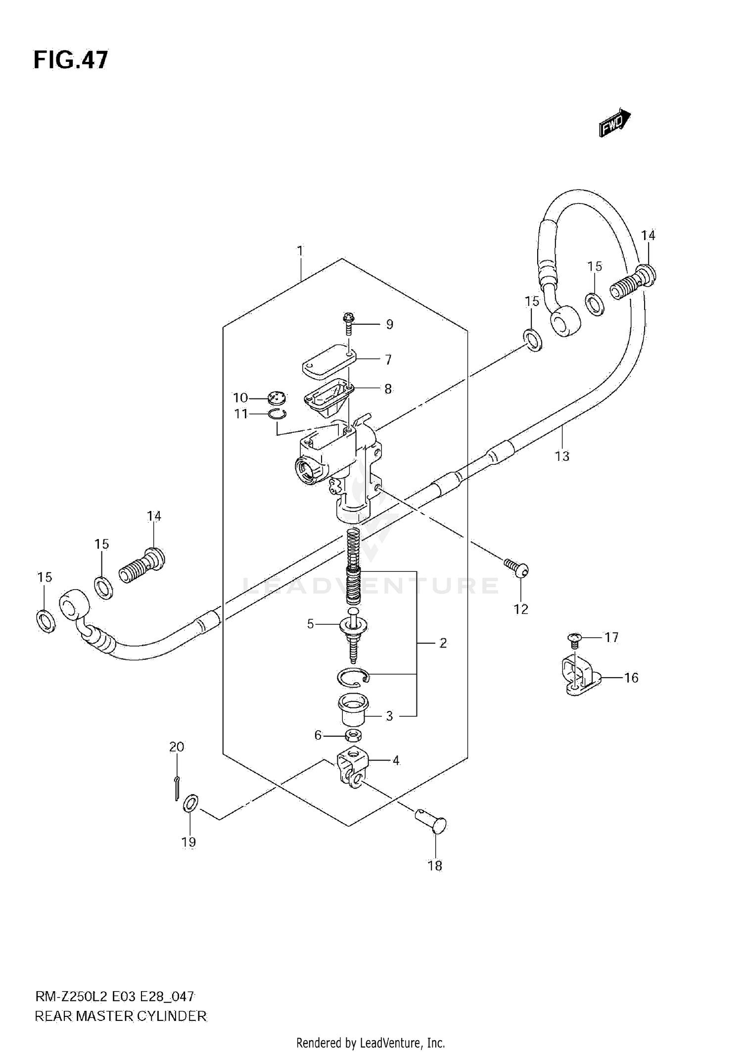REAR MASTER CYLINDER