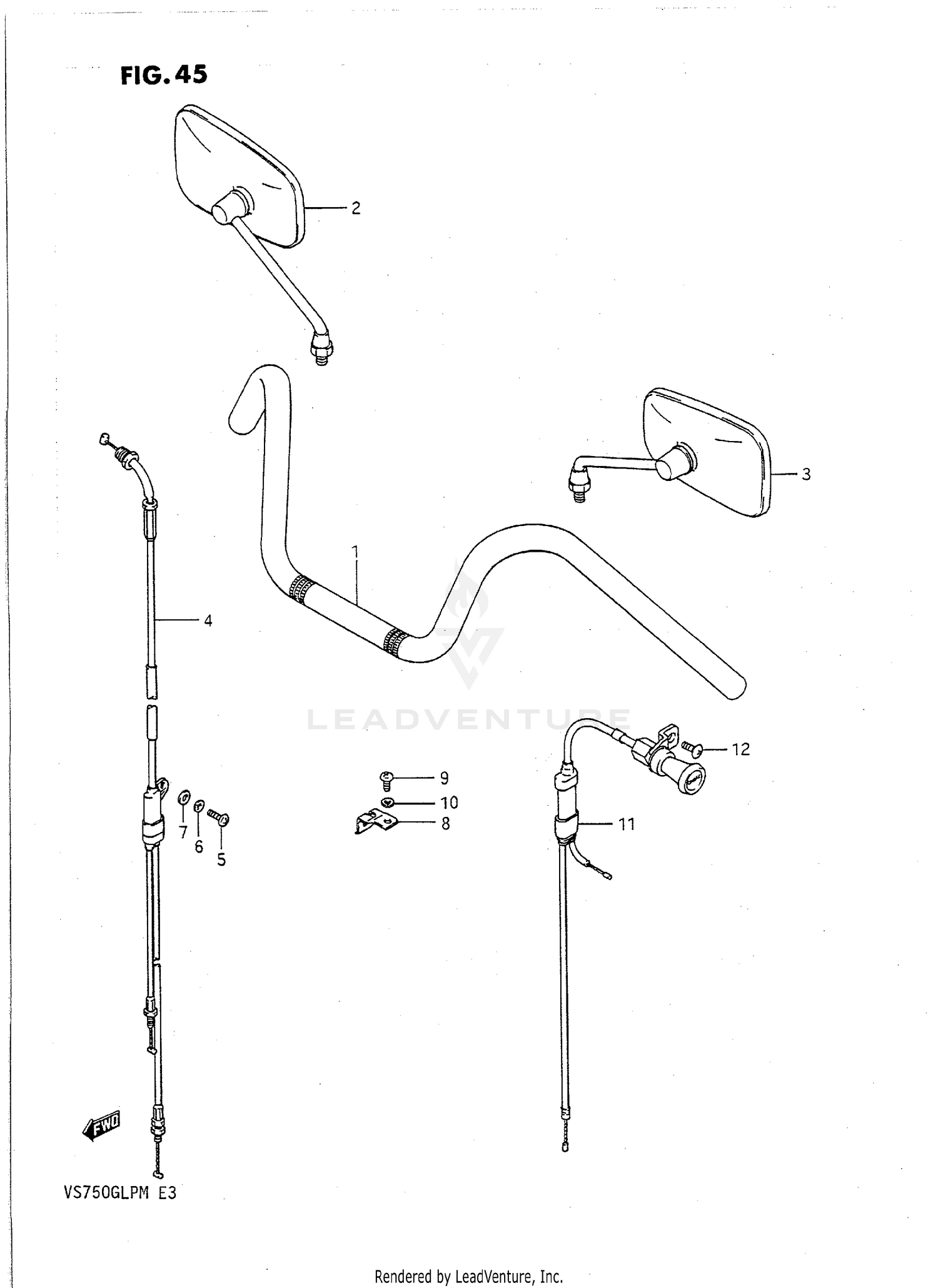 HANDLEBAR - CONTROL CABLE