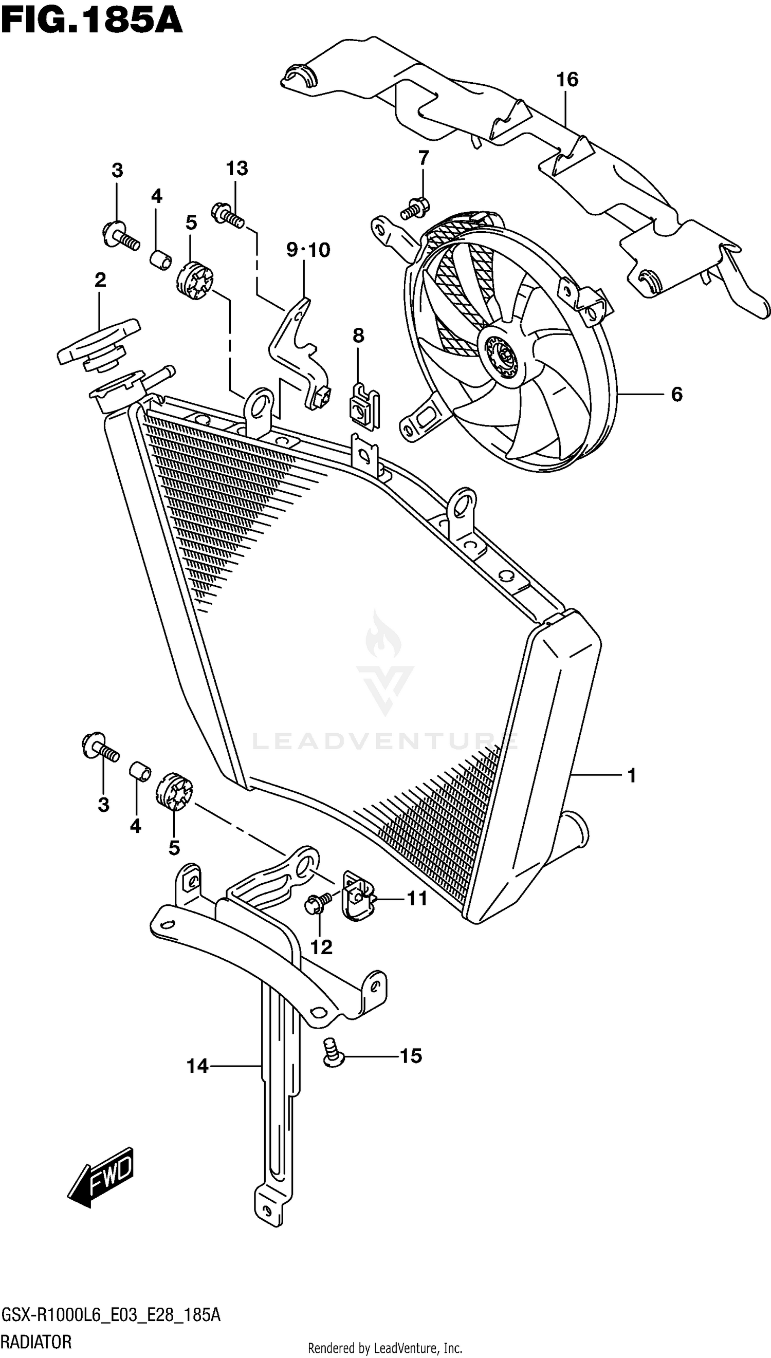RADIATOR (GSX-R1000L6 E03)