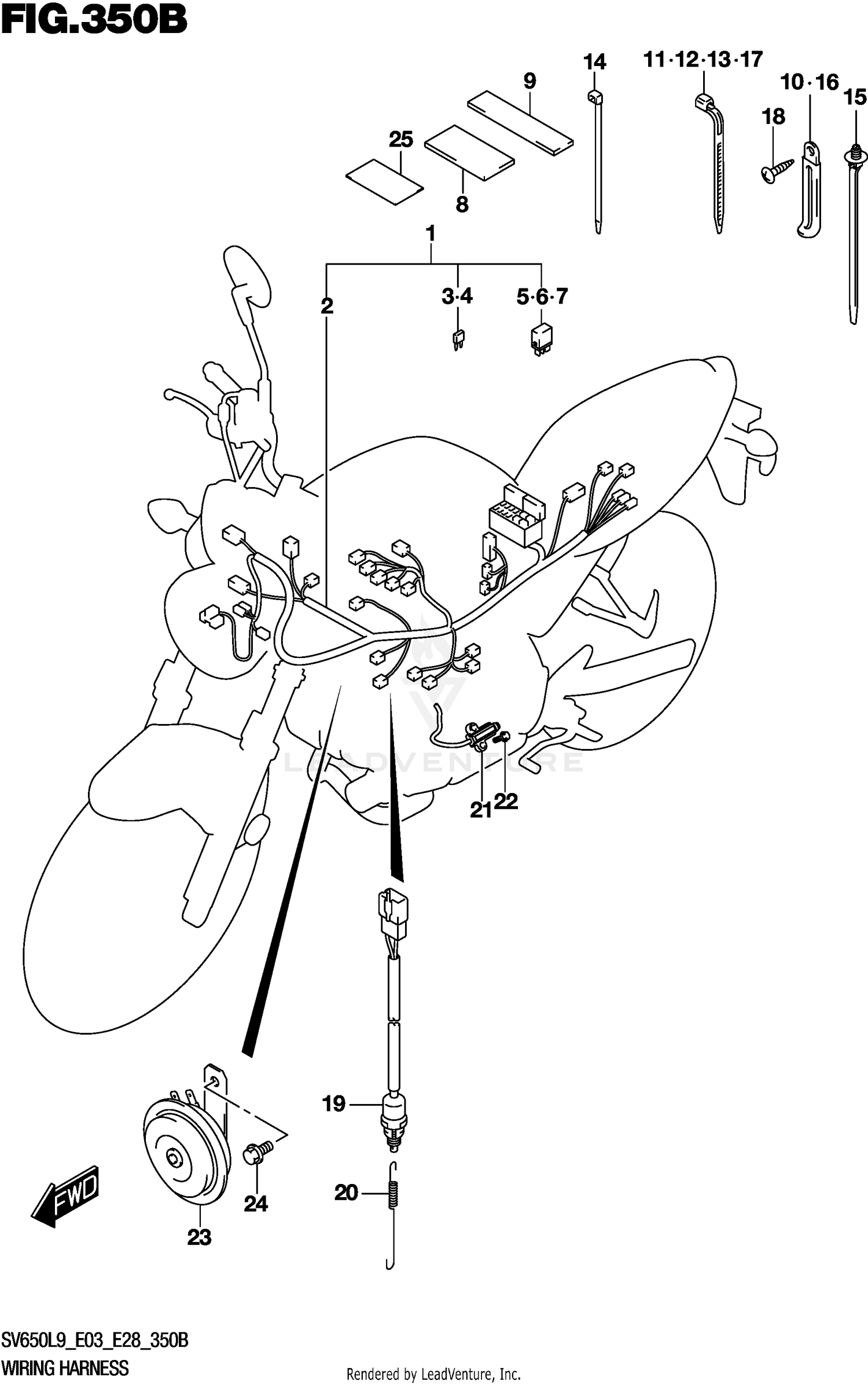 WIRING HARNESS (SV650L9 E33)