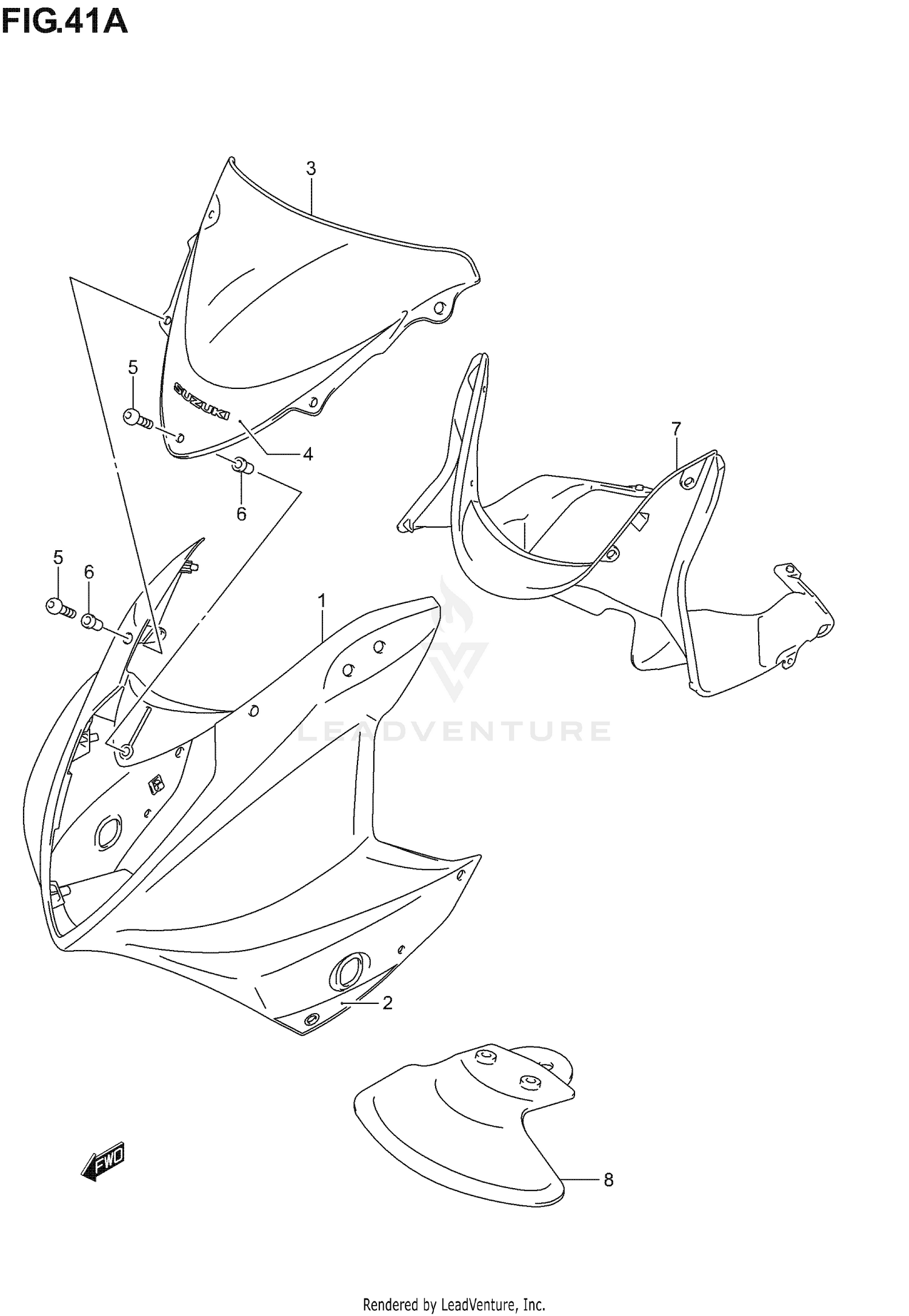 COWLING BODY (GS500FK4)