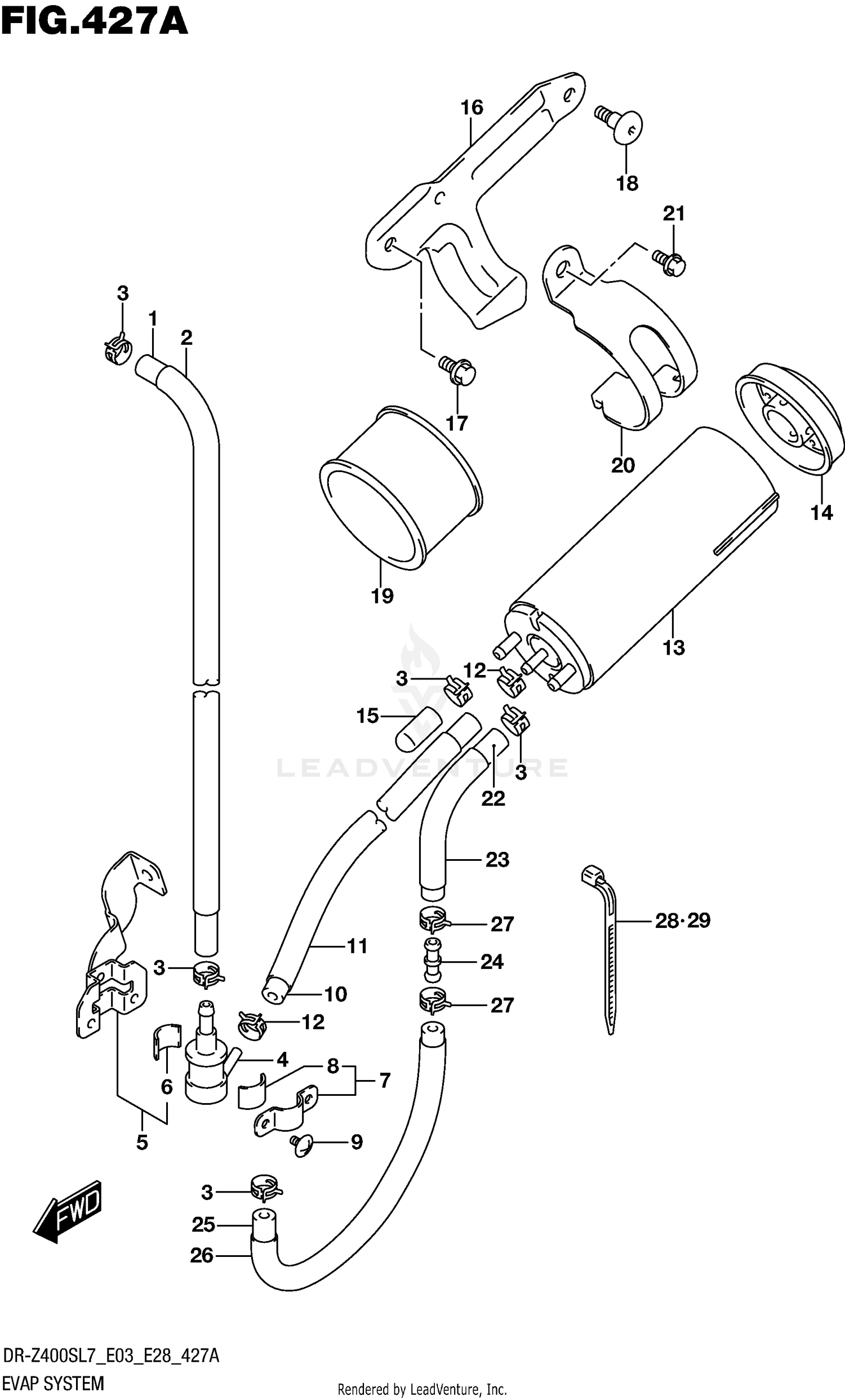 EVAP SYSTEM (DR-Z400SL7 E33)
