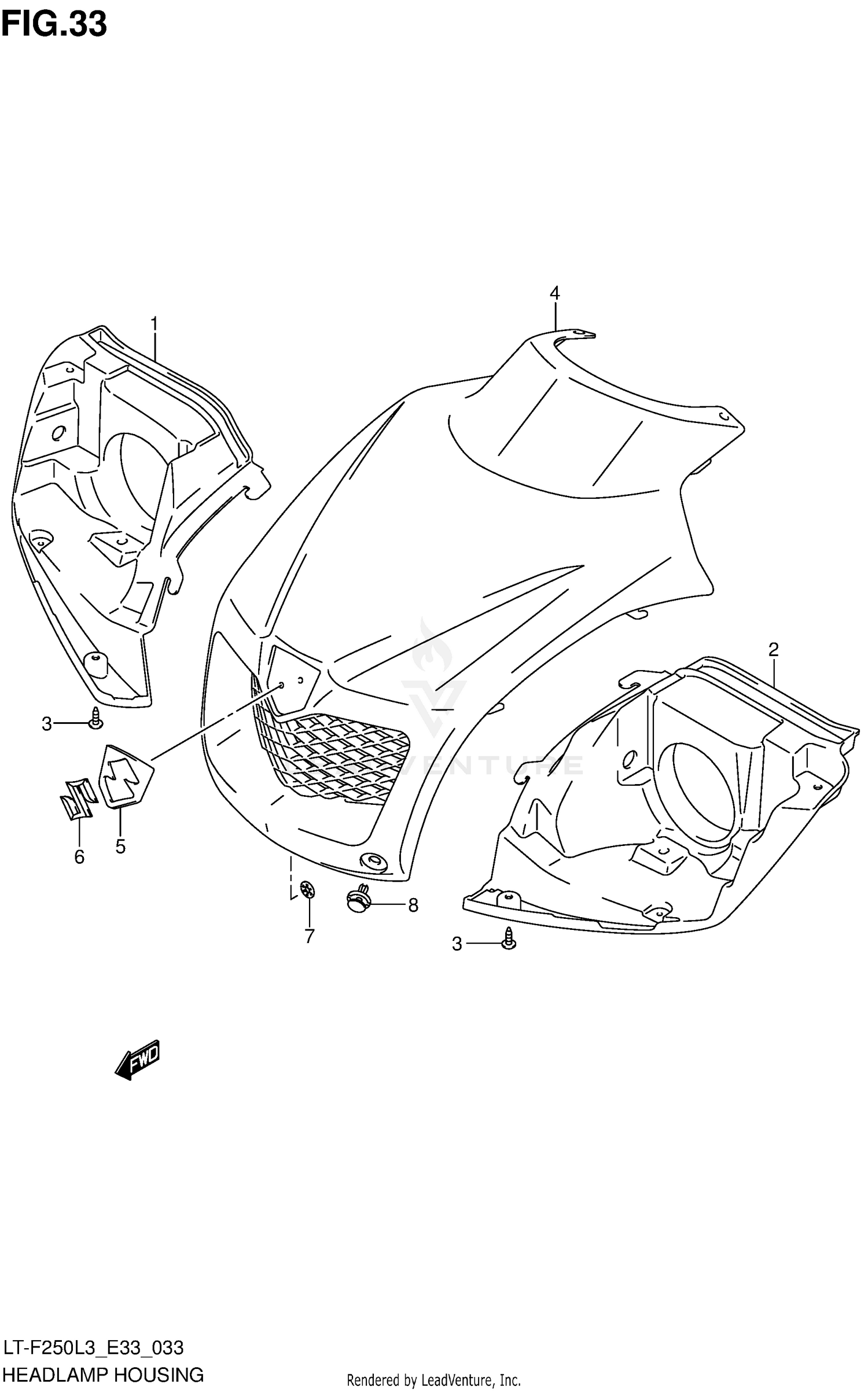 HEADLAMP HOUSING