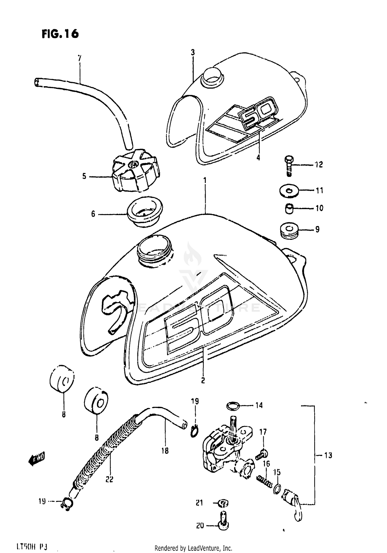 FUEL TANK (MODEL F/G)
