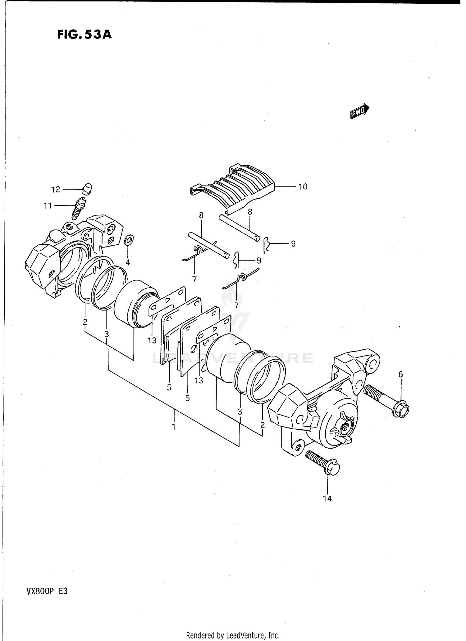 REAR CALIPER (MODEL P)