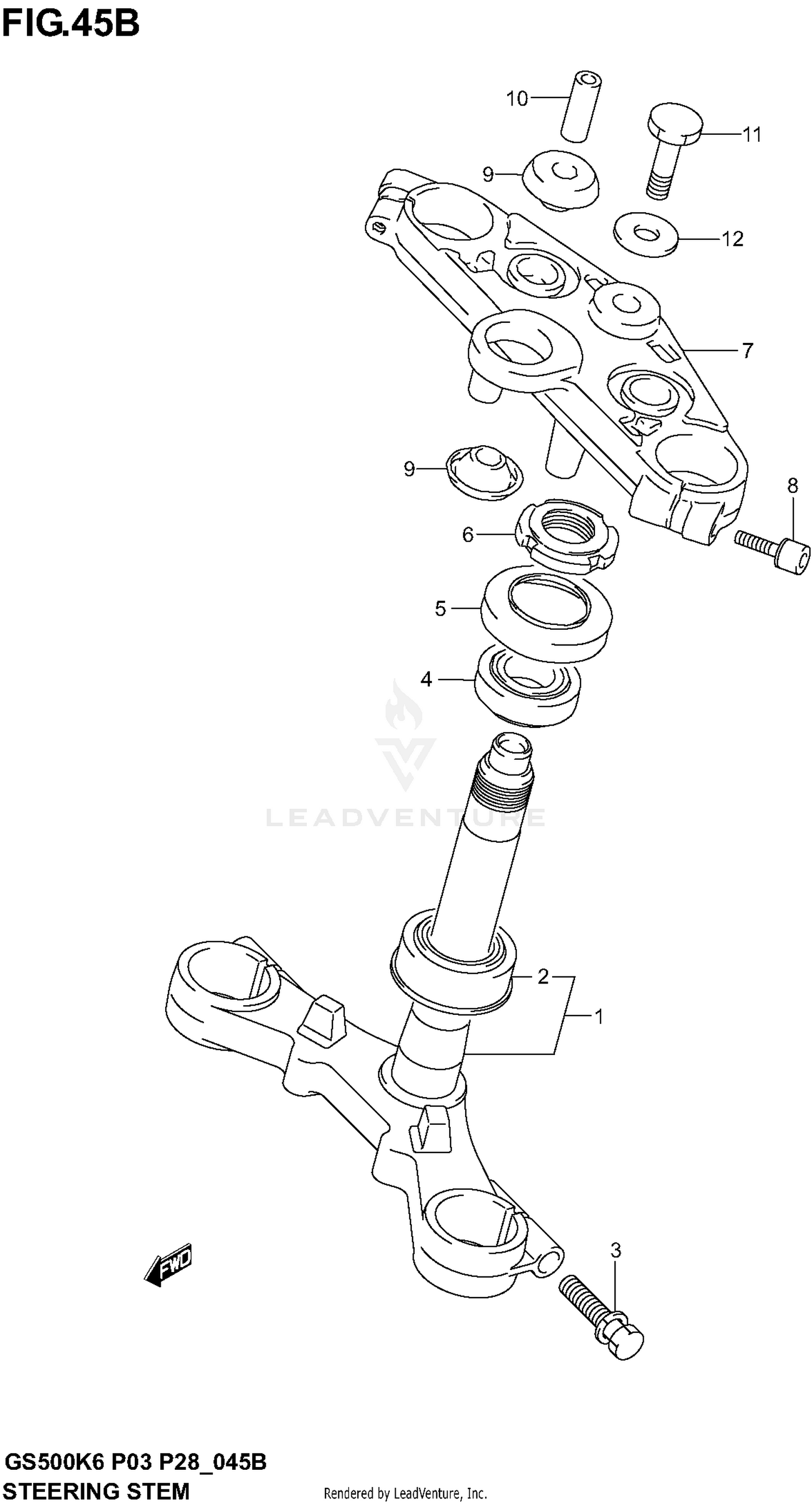 STEERING STEM (GS500FK4/K5/K6)