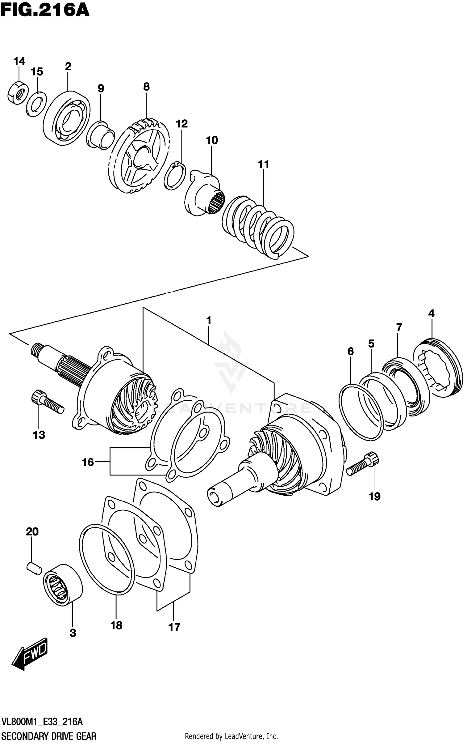 SECONDARY DRIVE GEAR