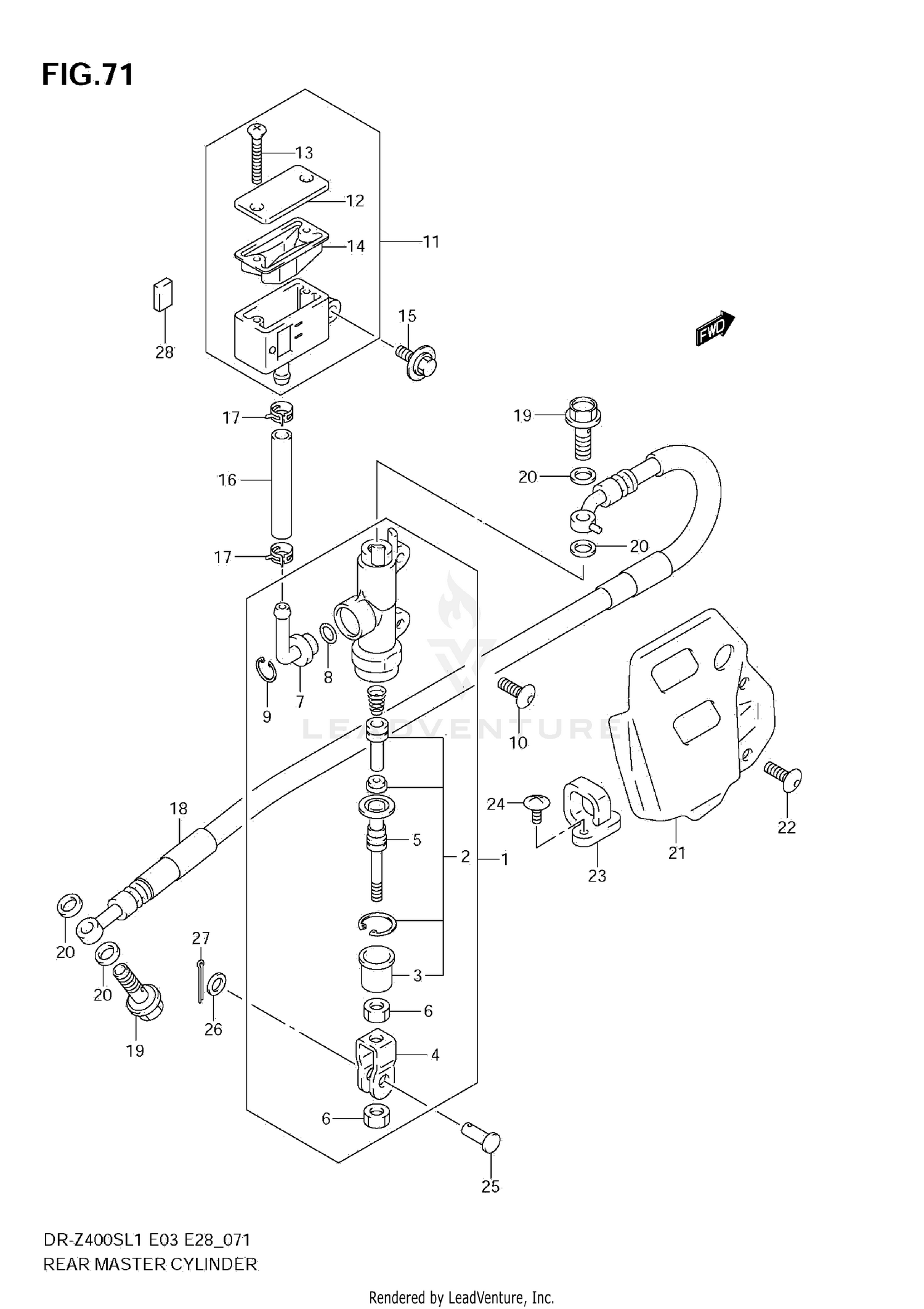 REAR MASTER CYLINDER