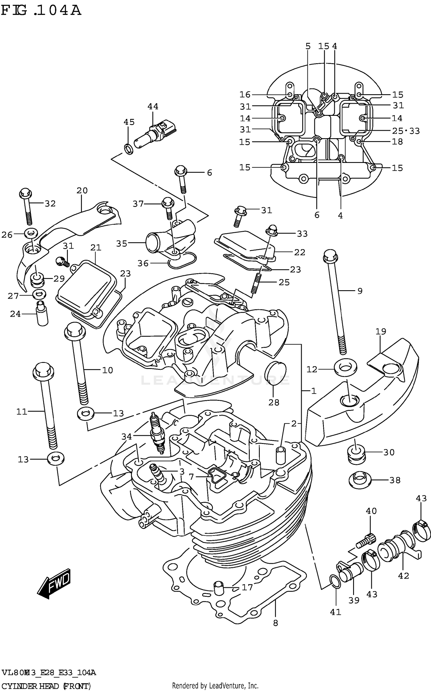 CYLINDER HEAD (FRONT)