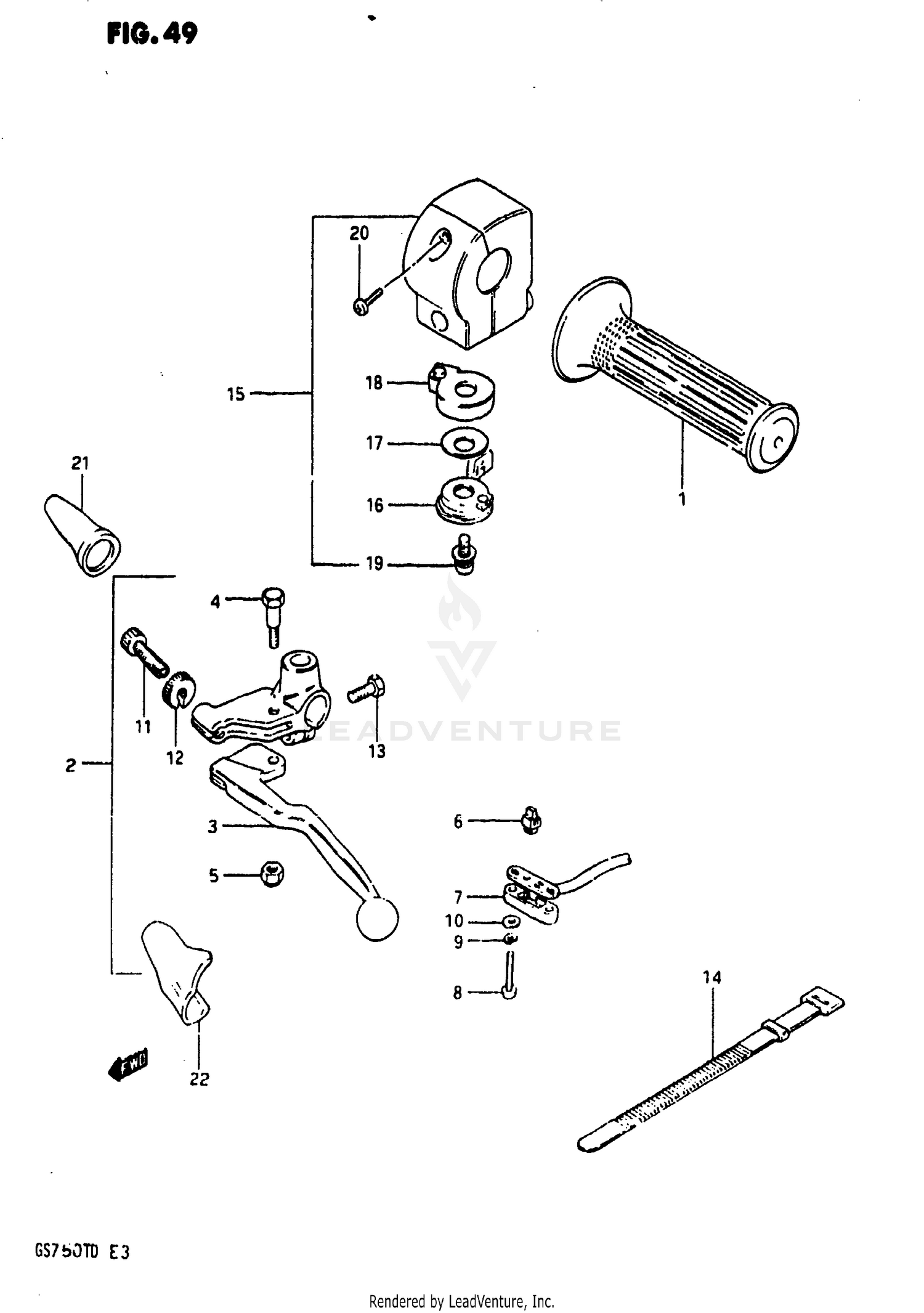 LEFT HANDLE SWITCH (MODEL Z)
