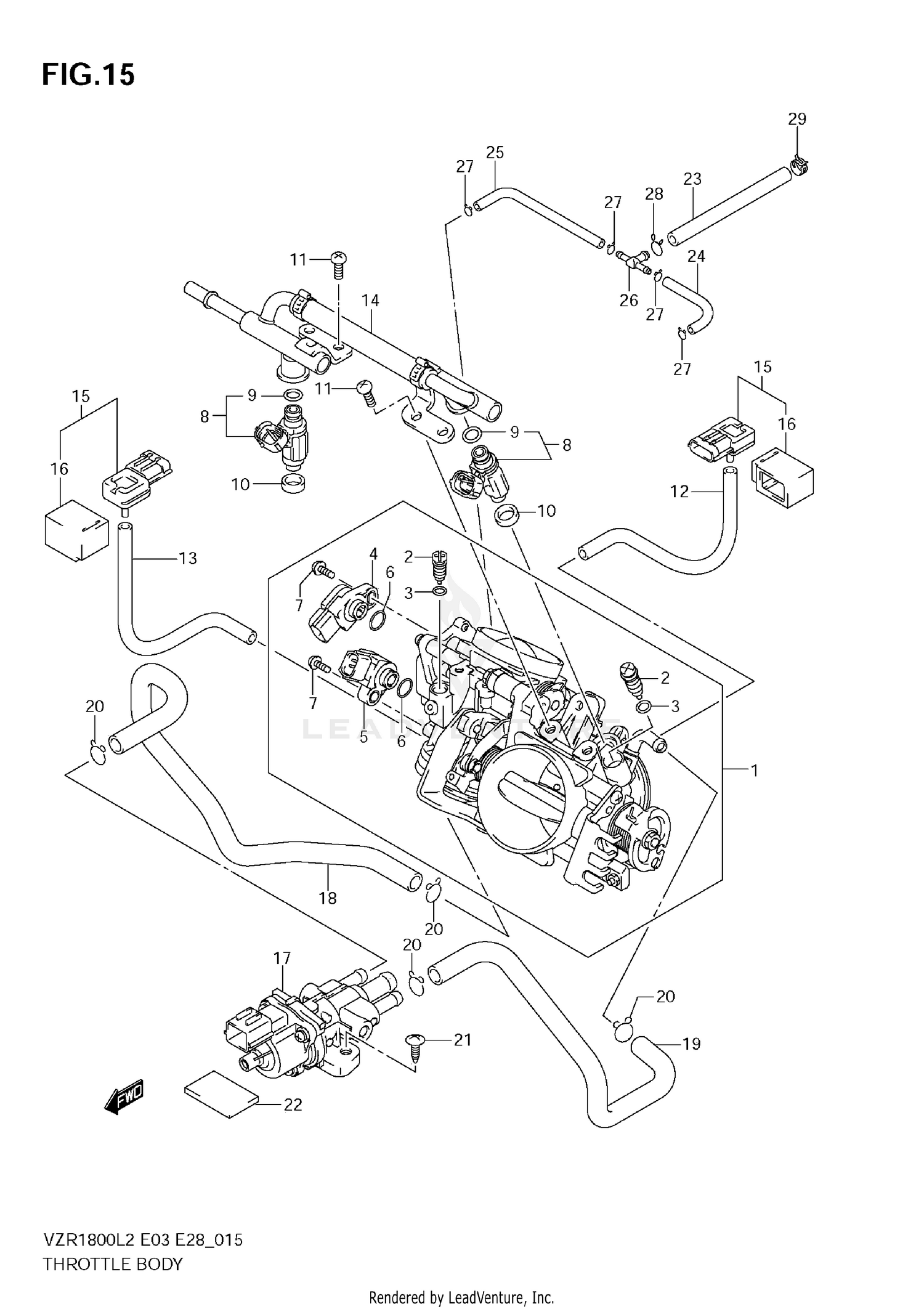 THROTTLE BODY (VZR1800 L2 E33)