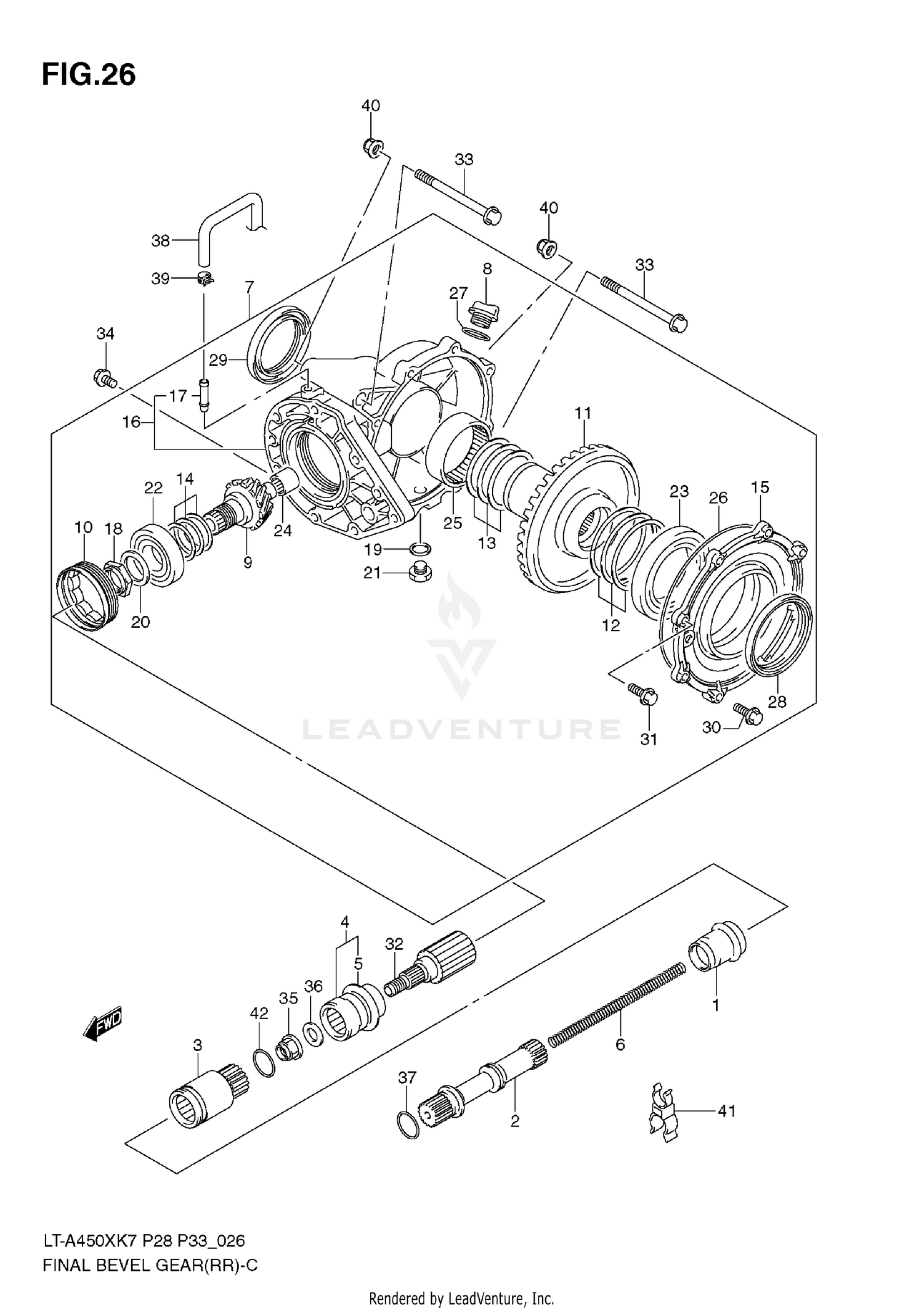 FINAL BEVEL GEAR (REAR)
