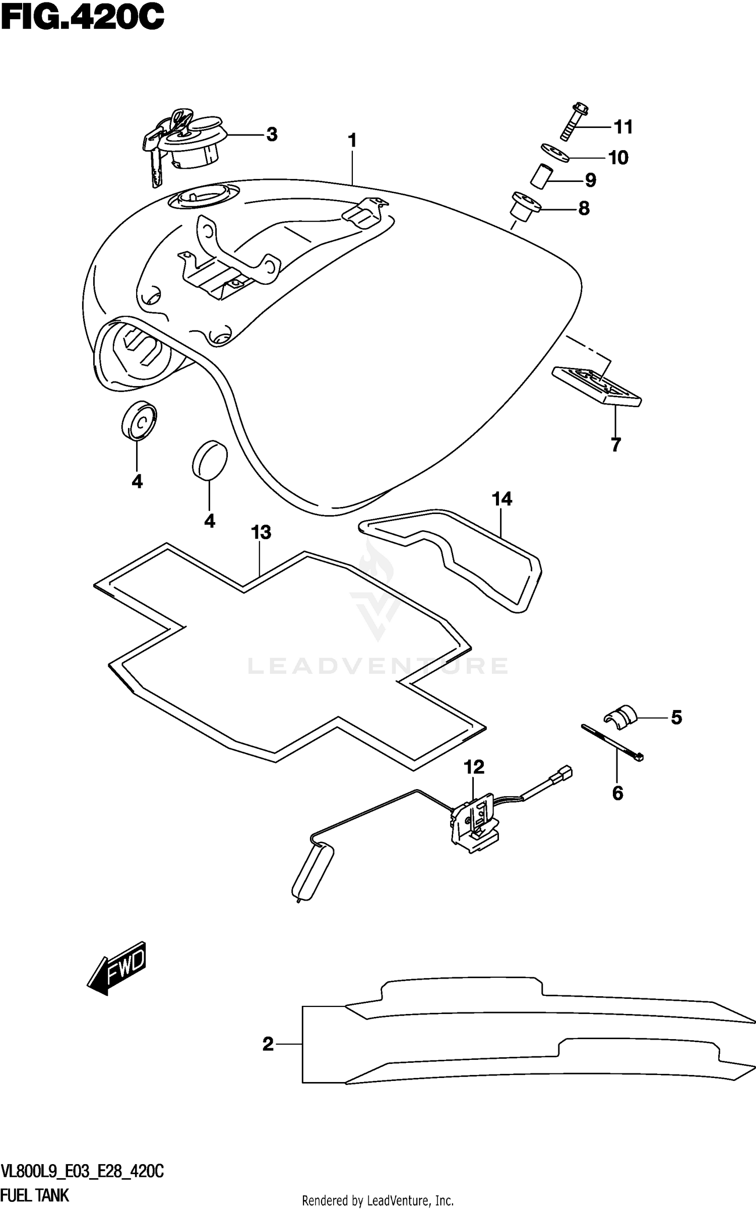 FUEL TANK (VL800L9 E33)