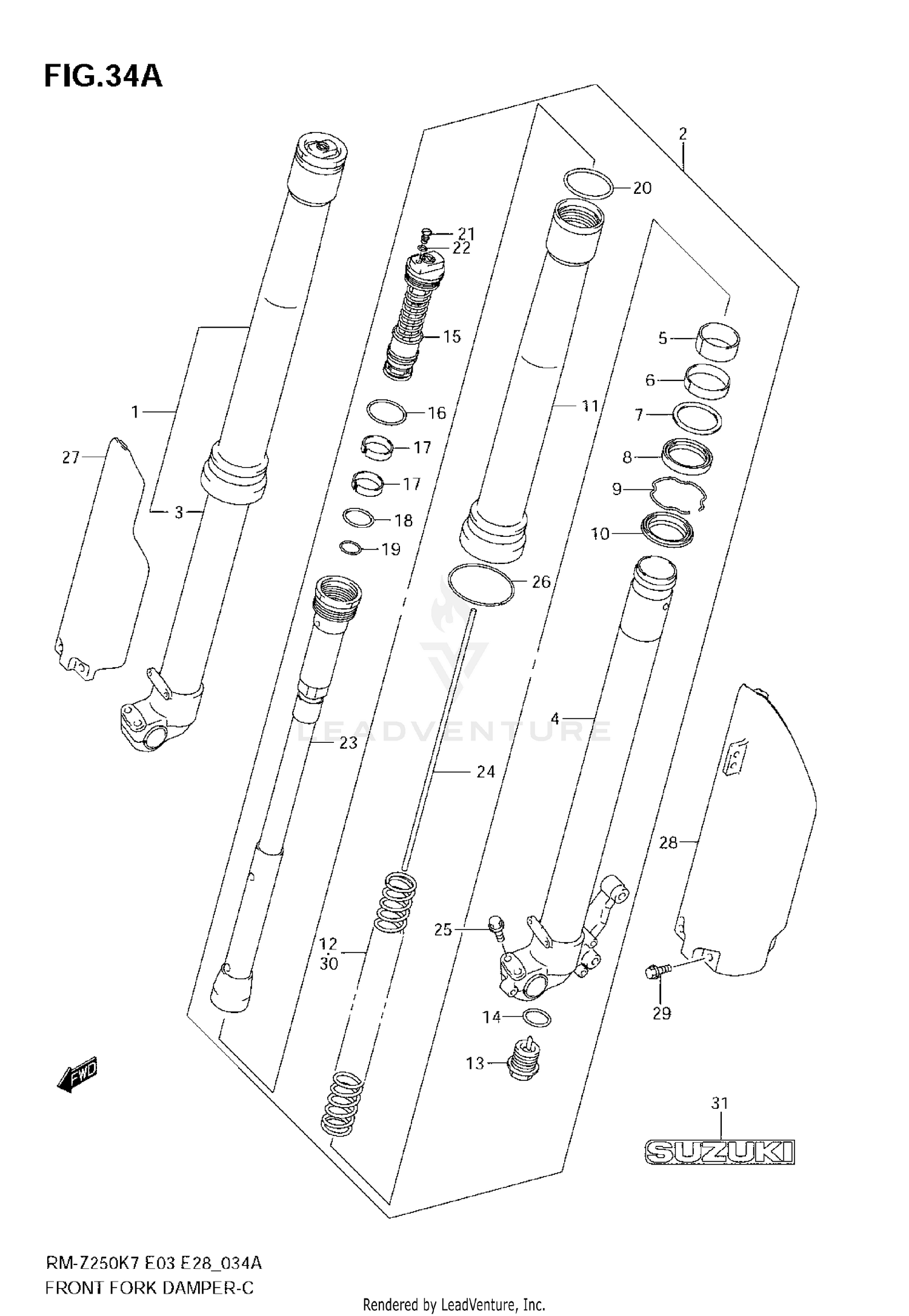 FRONT DAMPER (MODEL K8/K9)