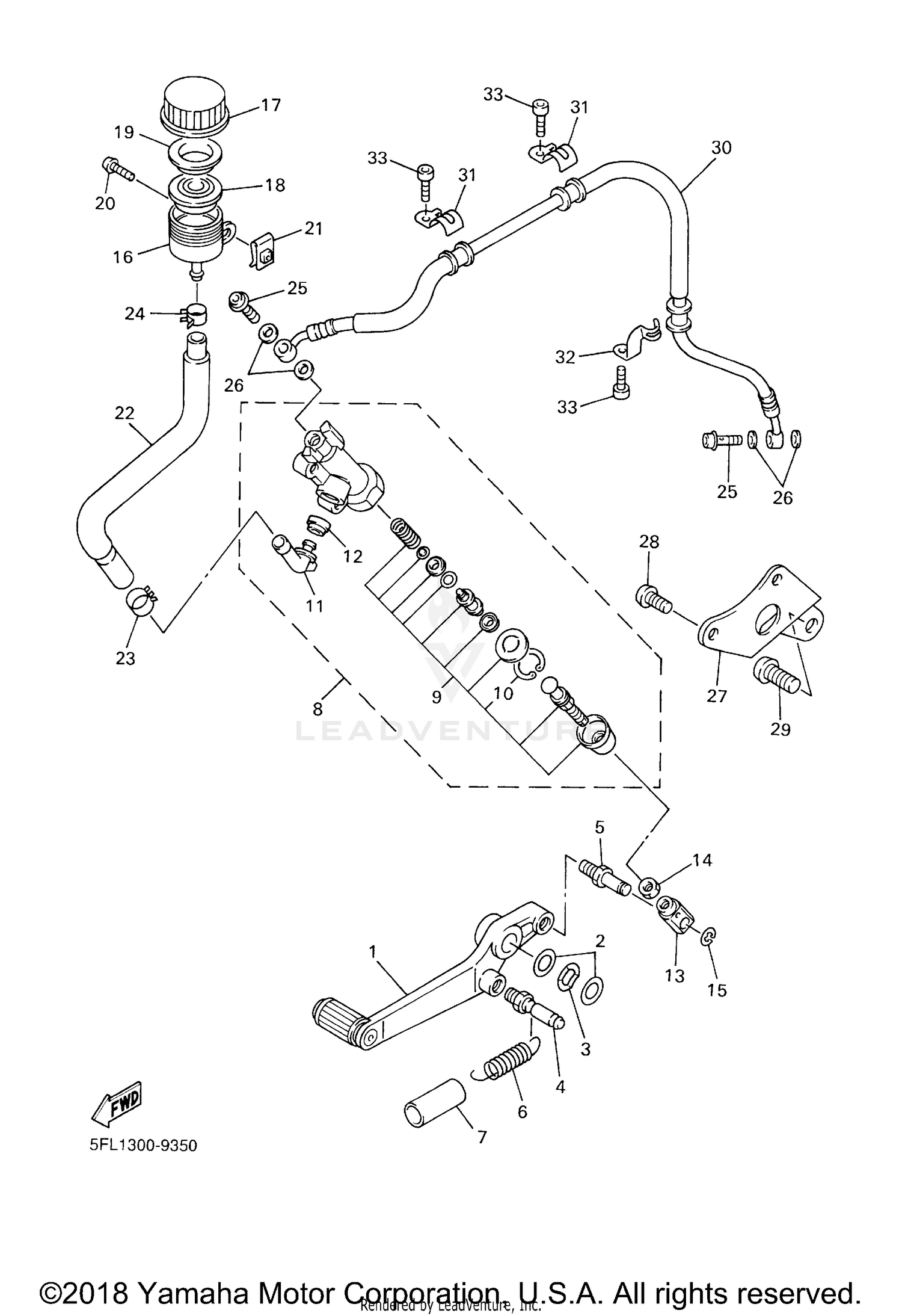 REAR MASTER CYLINDER