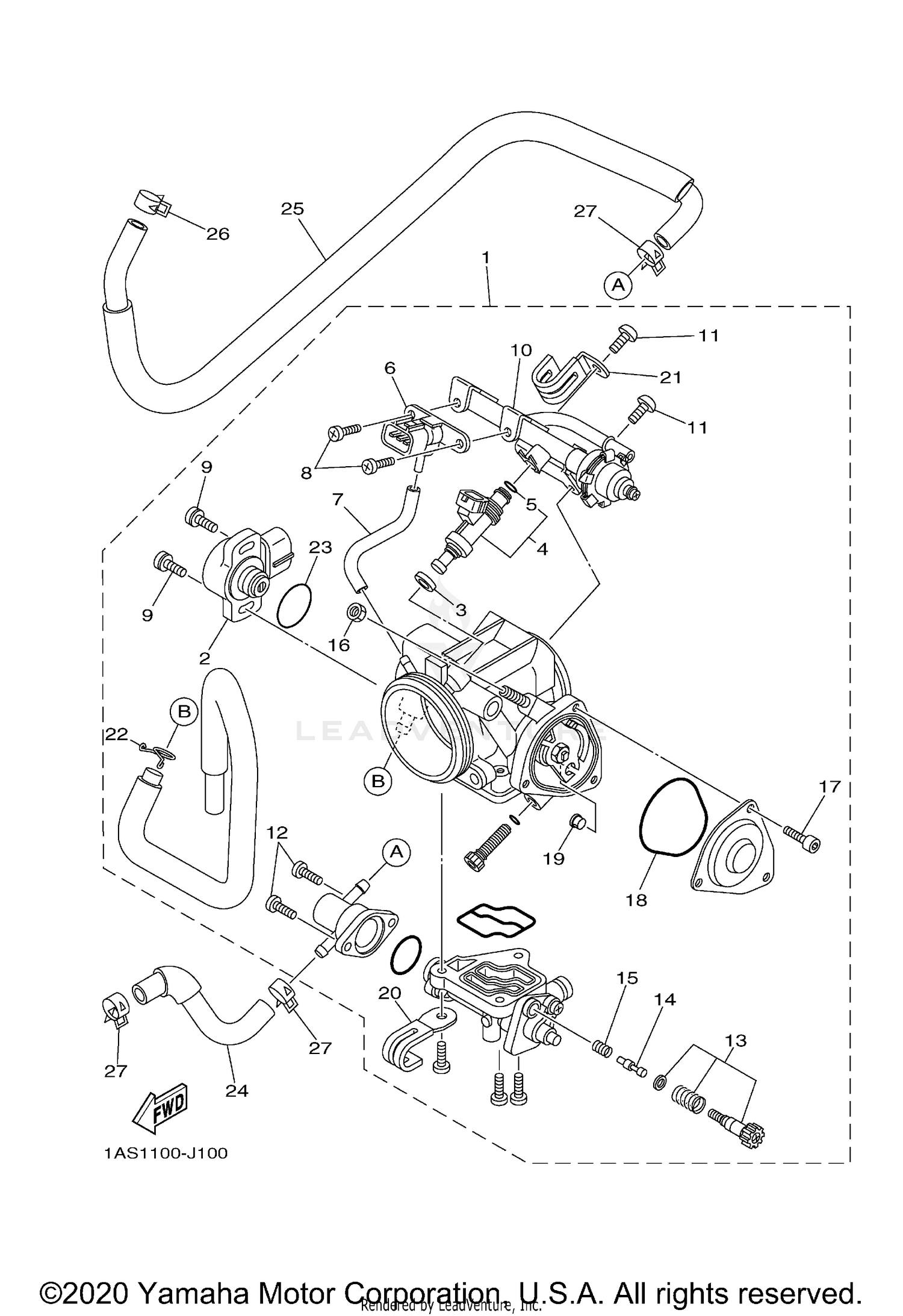 THROTTLE BODY ASSY 1