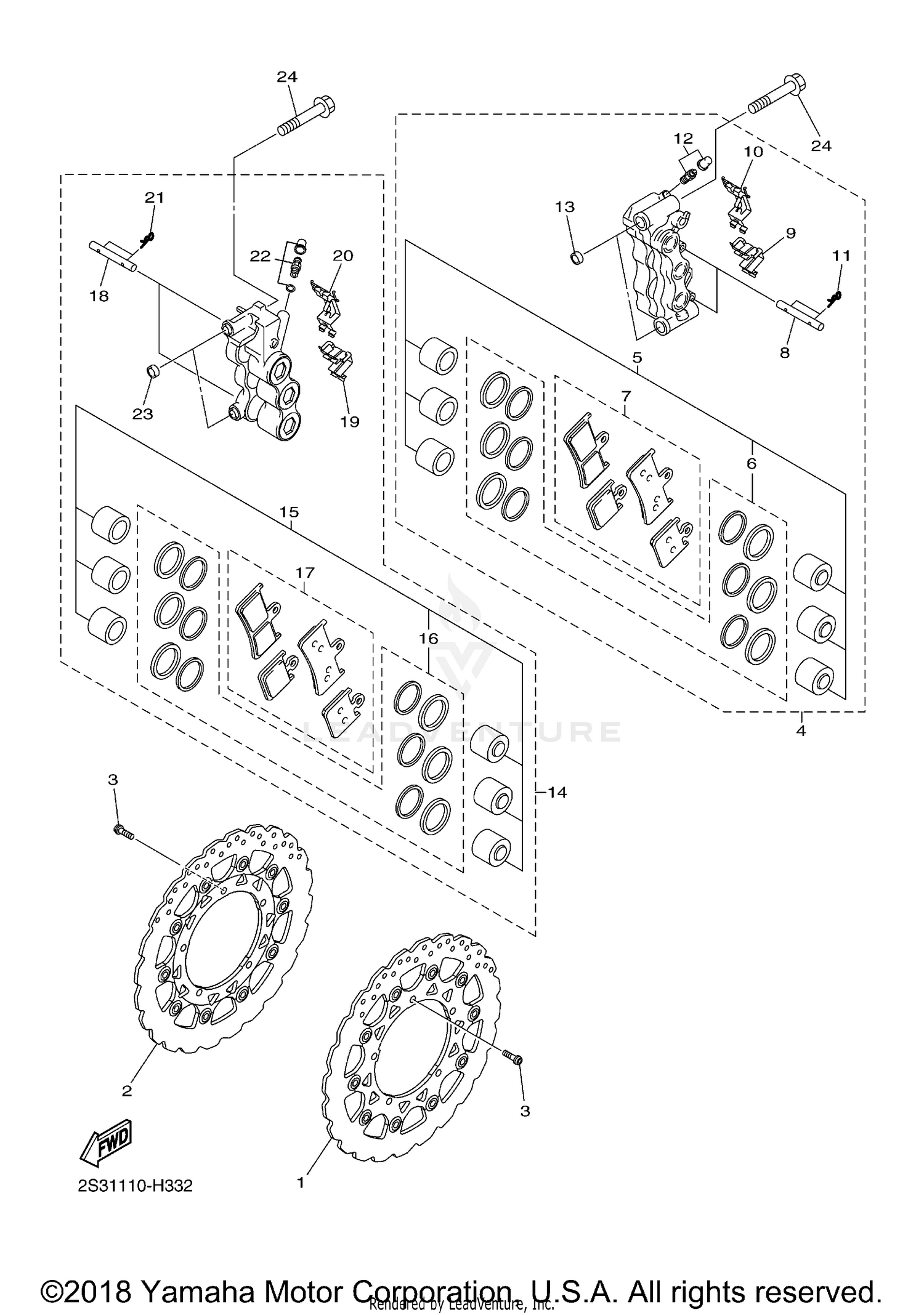FRONT BRAKE CALIPER