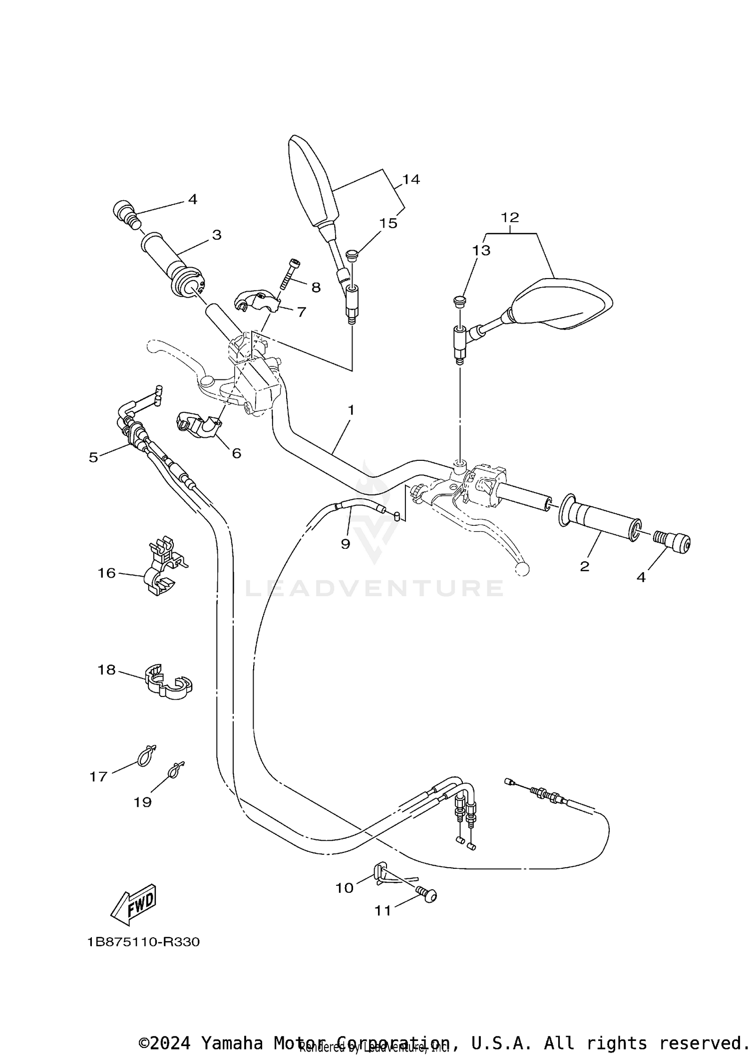 STEERING HANDLE CABLE