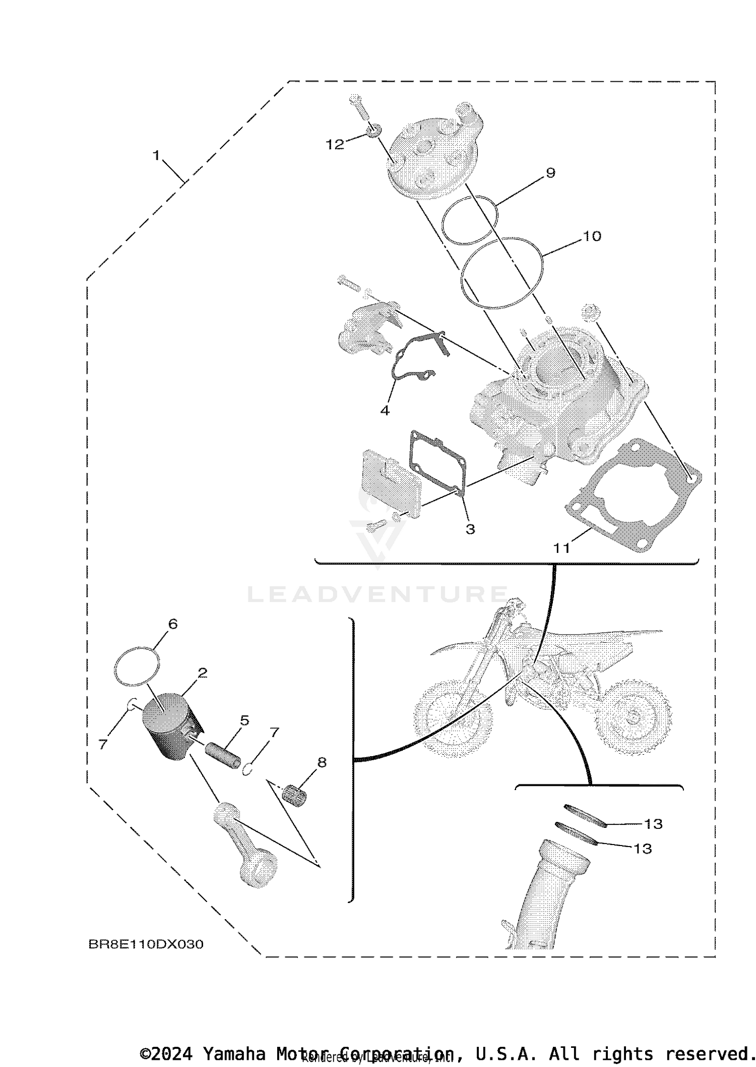 4 PISTON REBUILT KIT