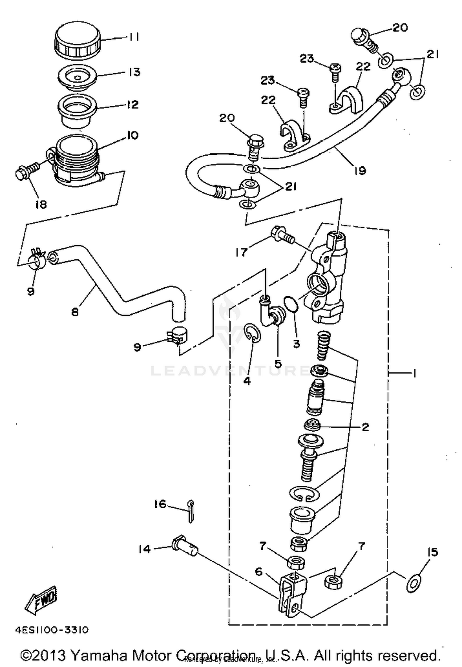REAR MASTER CYLINDER