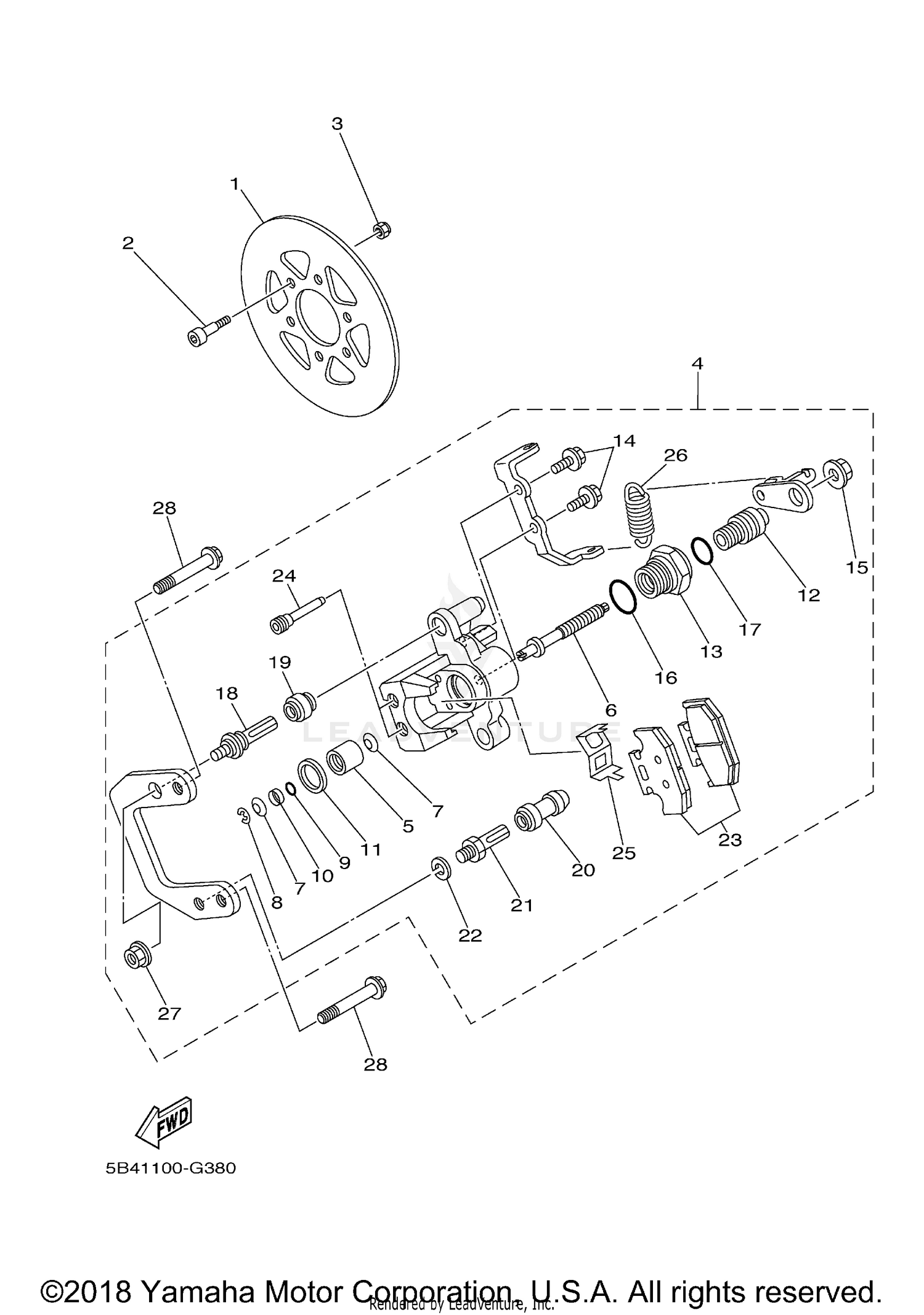 REAR BRAKE CALIPER 2