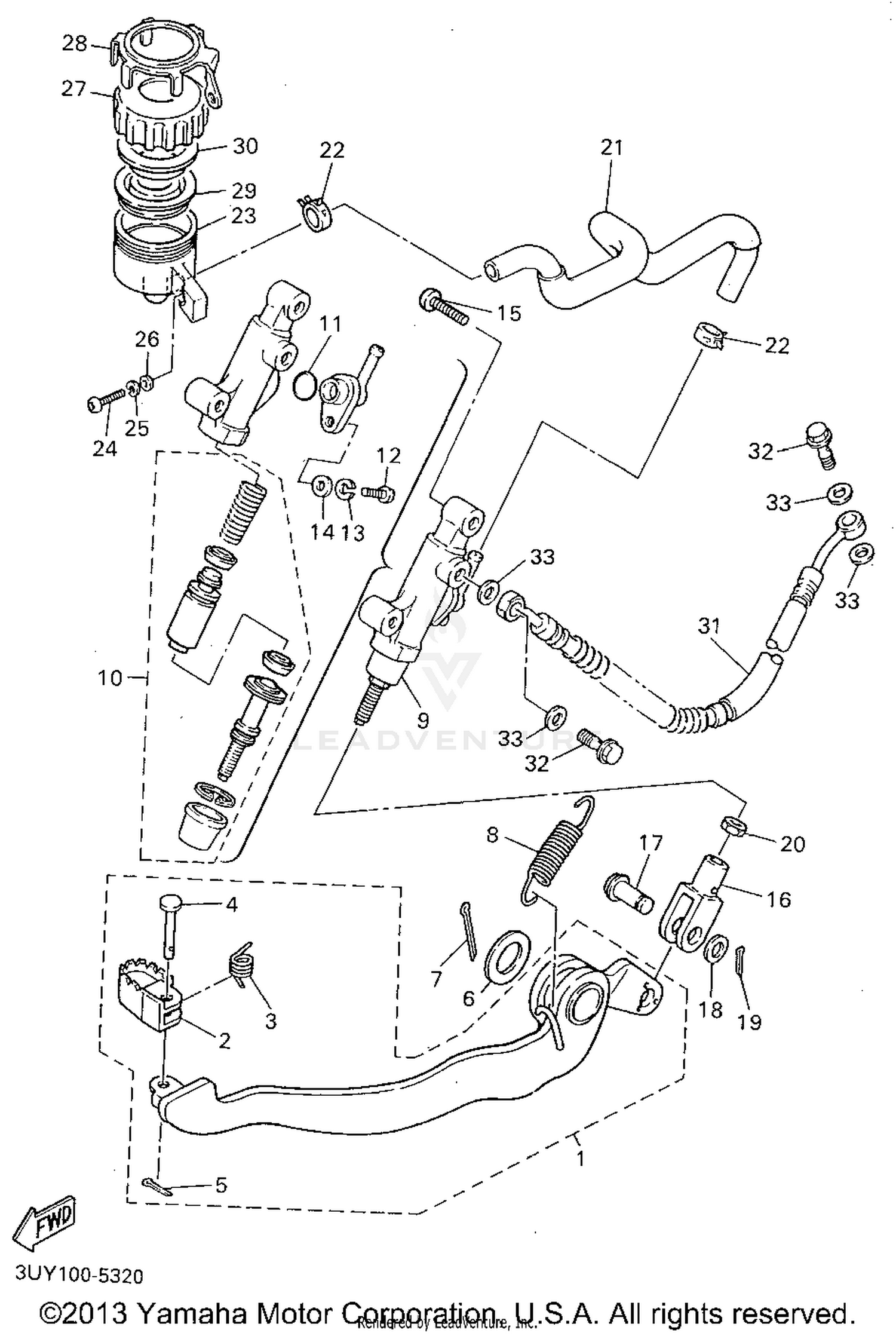 REAR MASTER CYLINDER