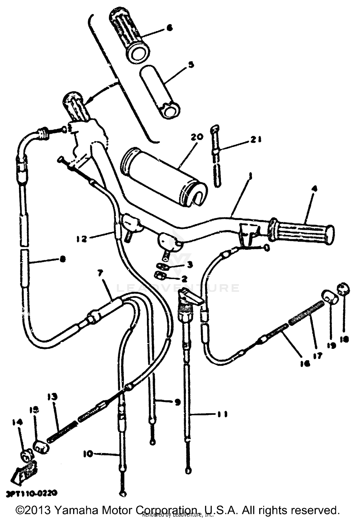 STEERING HANDLE CABLE