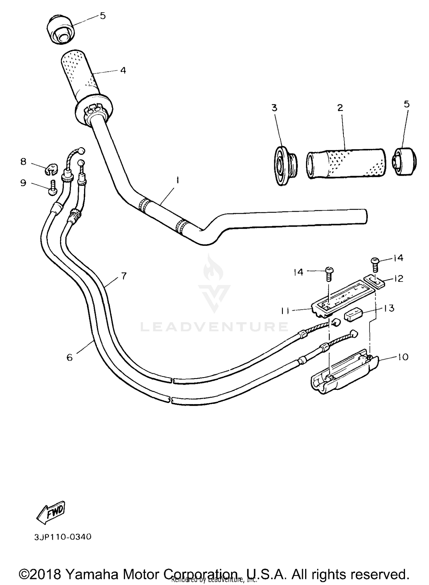 STEERING HANDLE CABLE