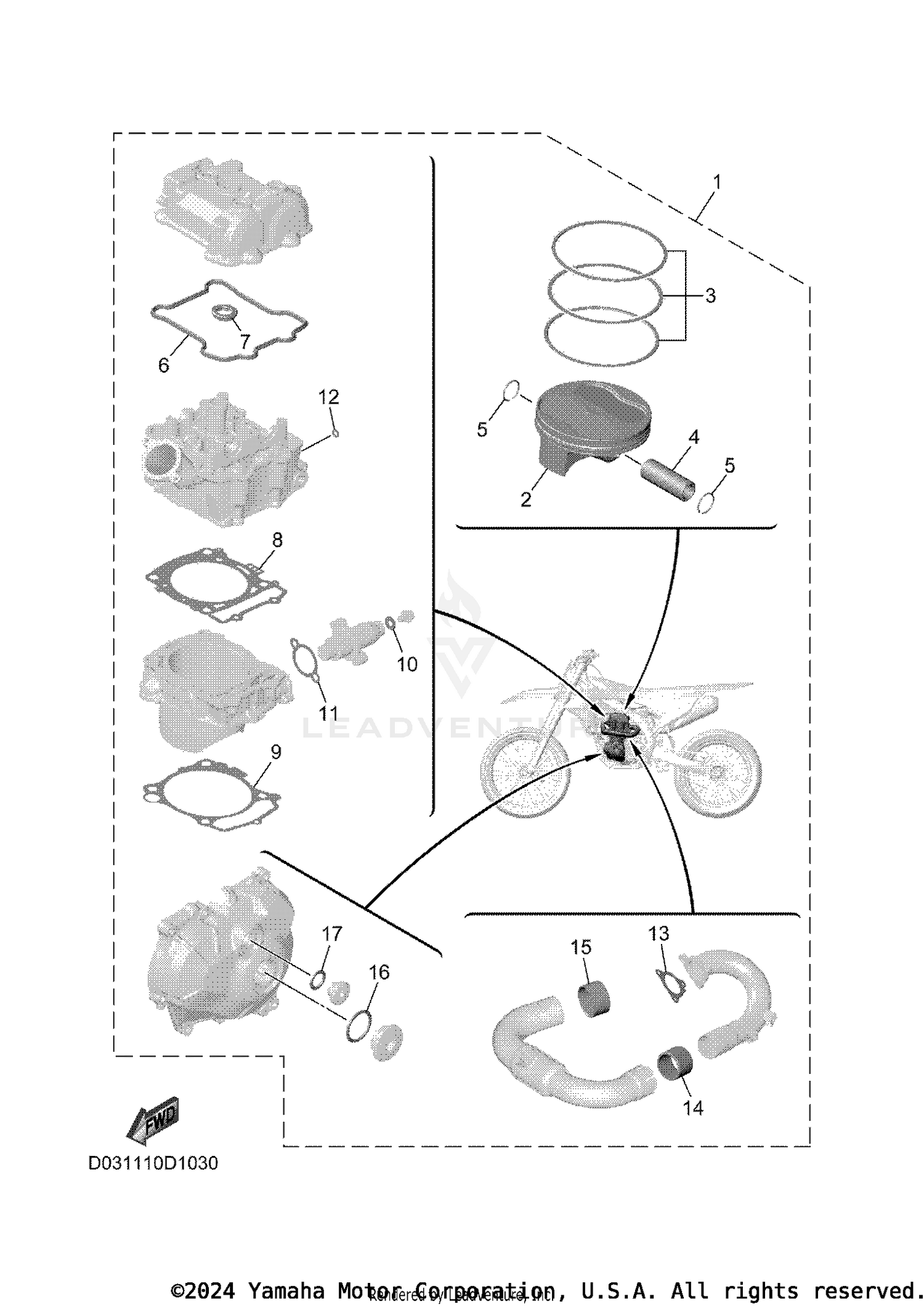 4 PISTON REBUILT KIT