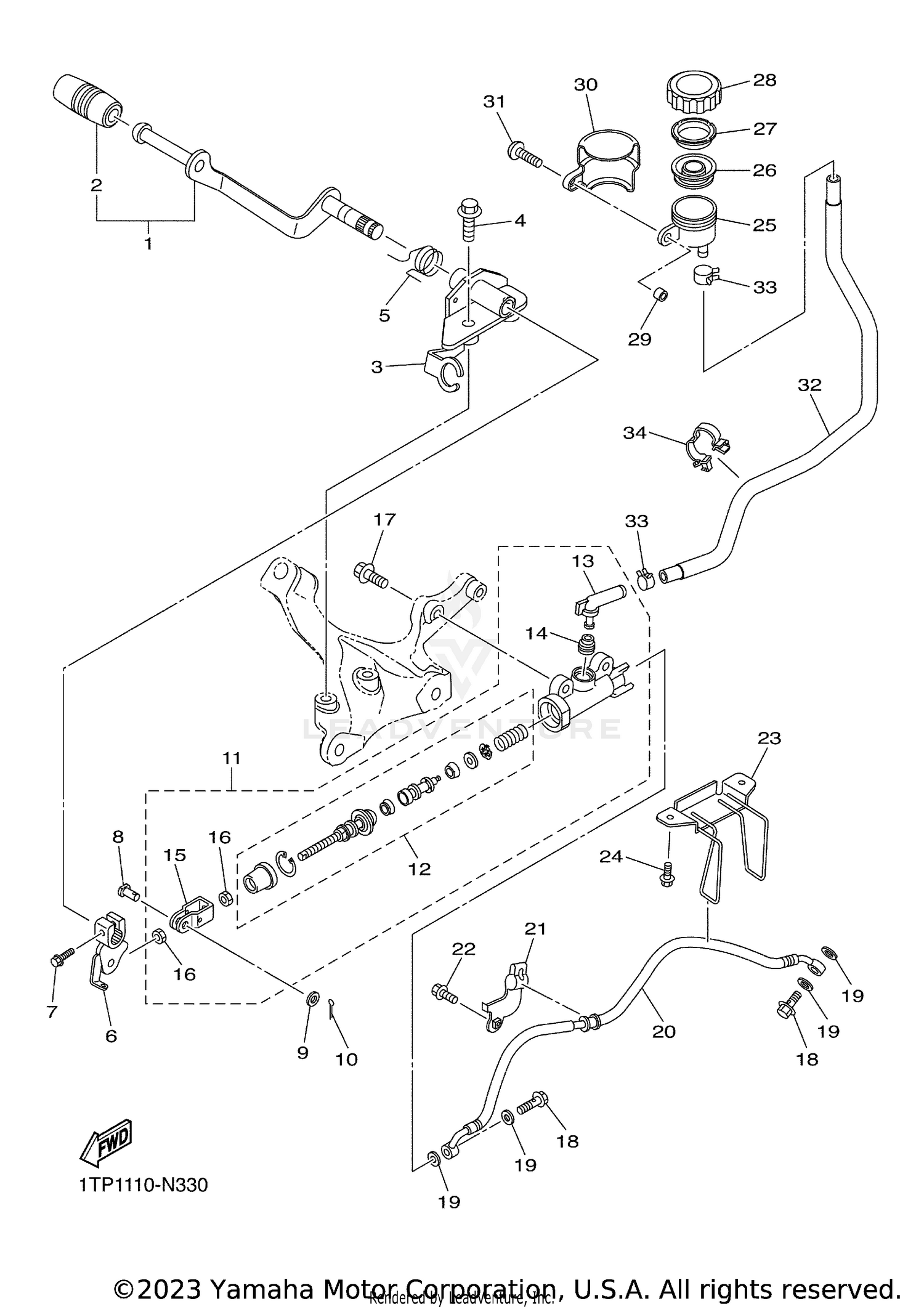 REAR MASTER CYLINDER