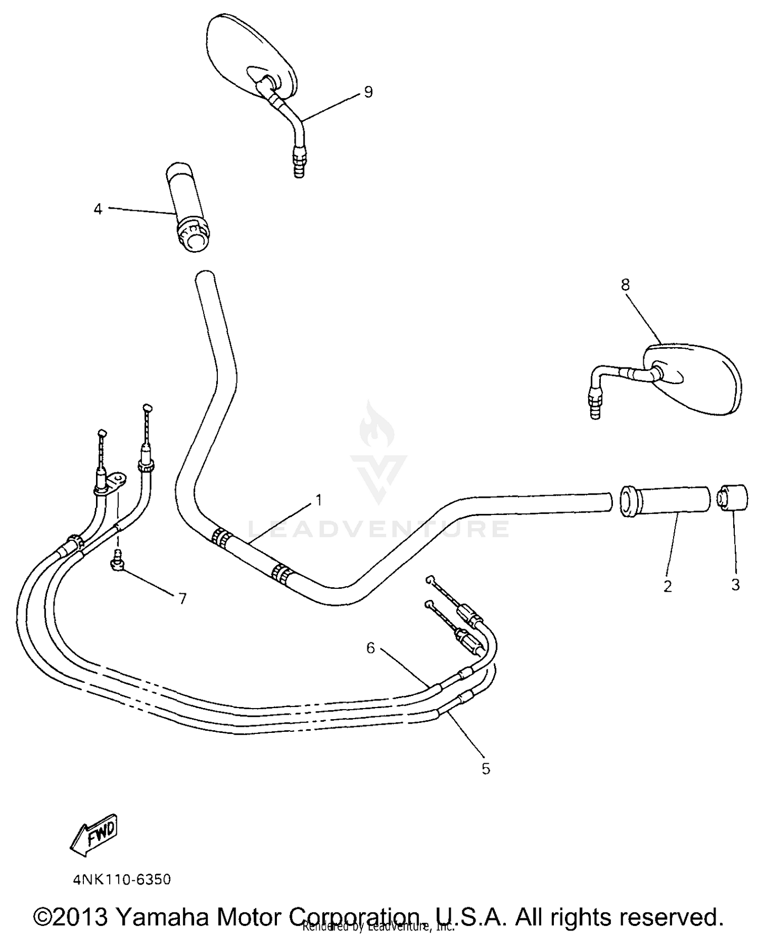 STEERING HANDLE CABLE