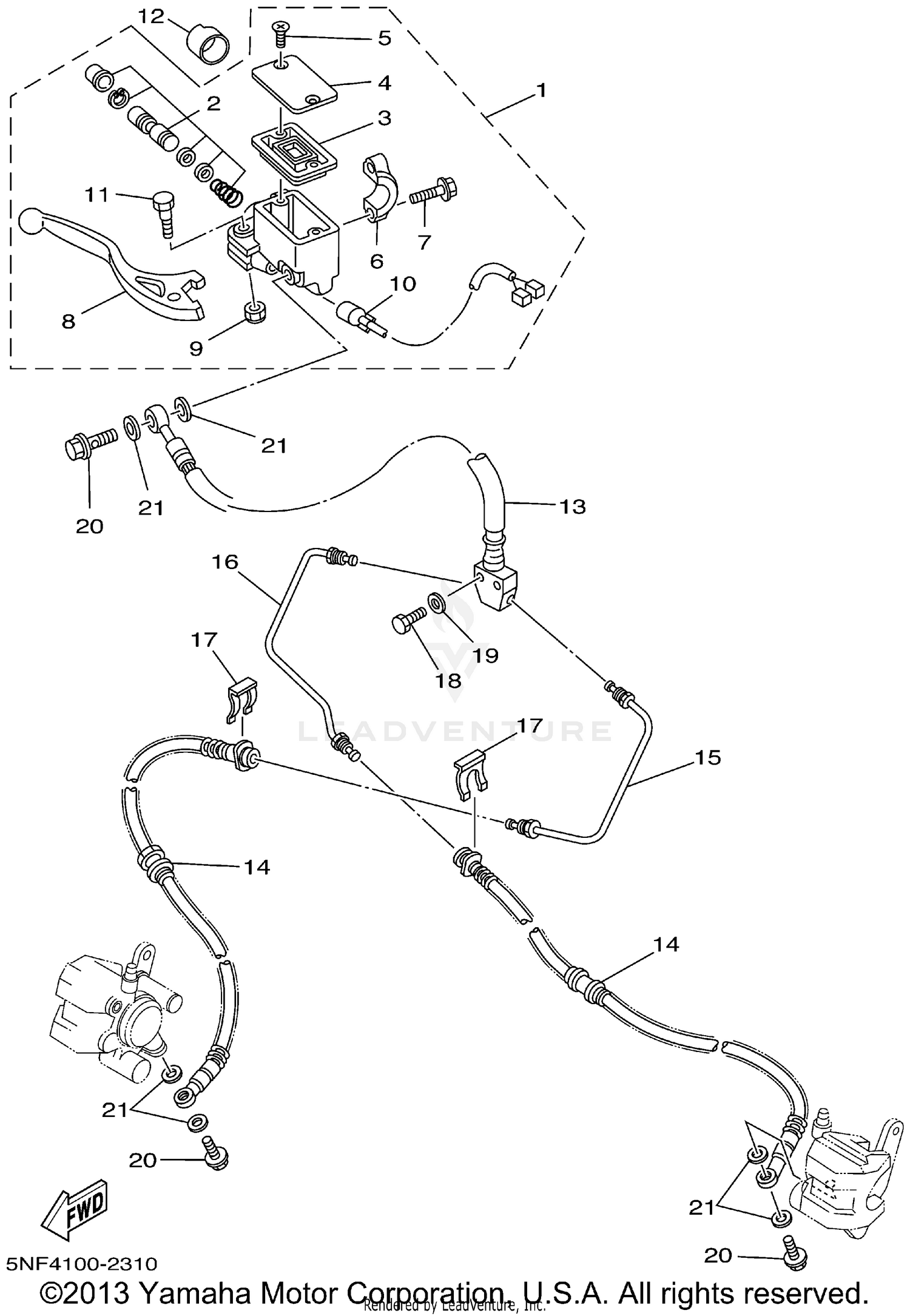 FRONT MASTER CYLINDER