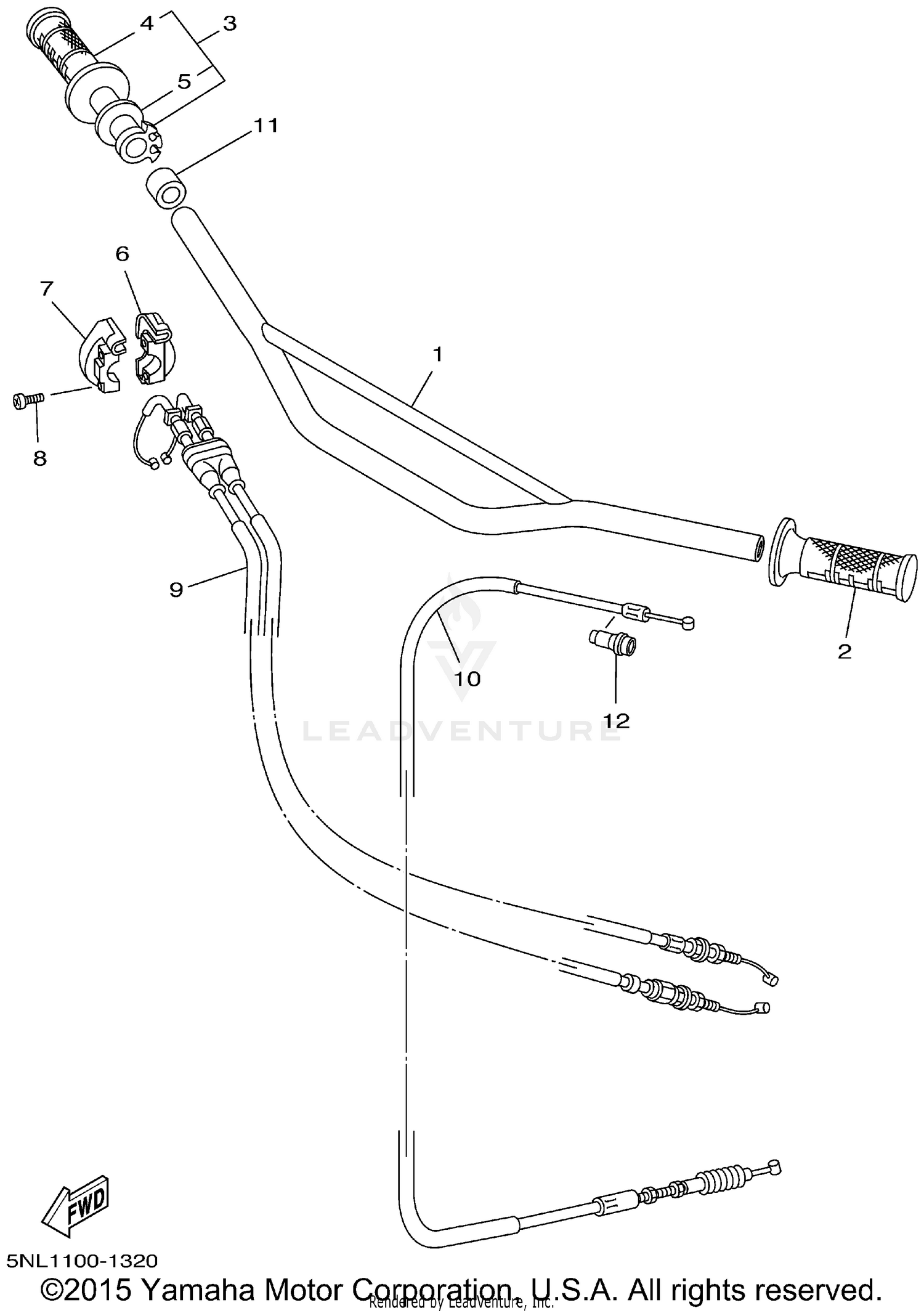 STEERING HANDLE CABLE