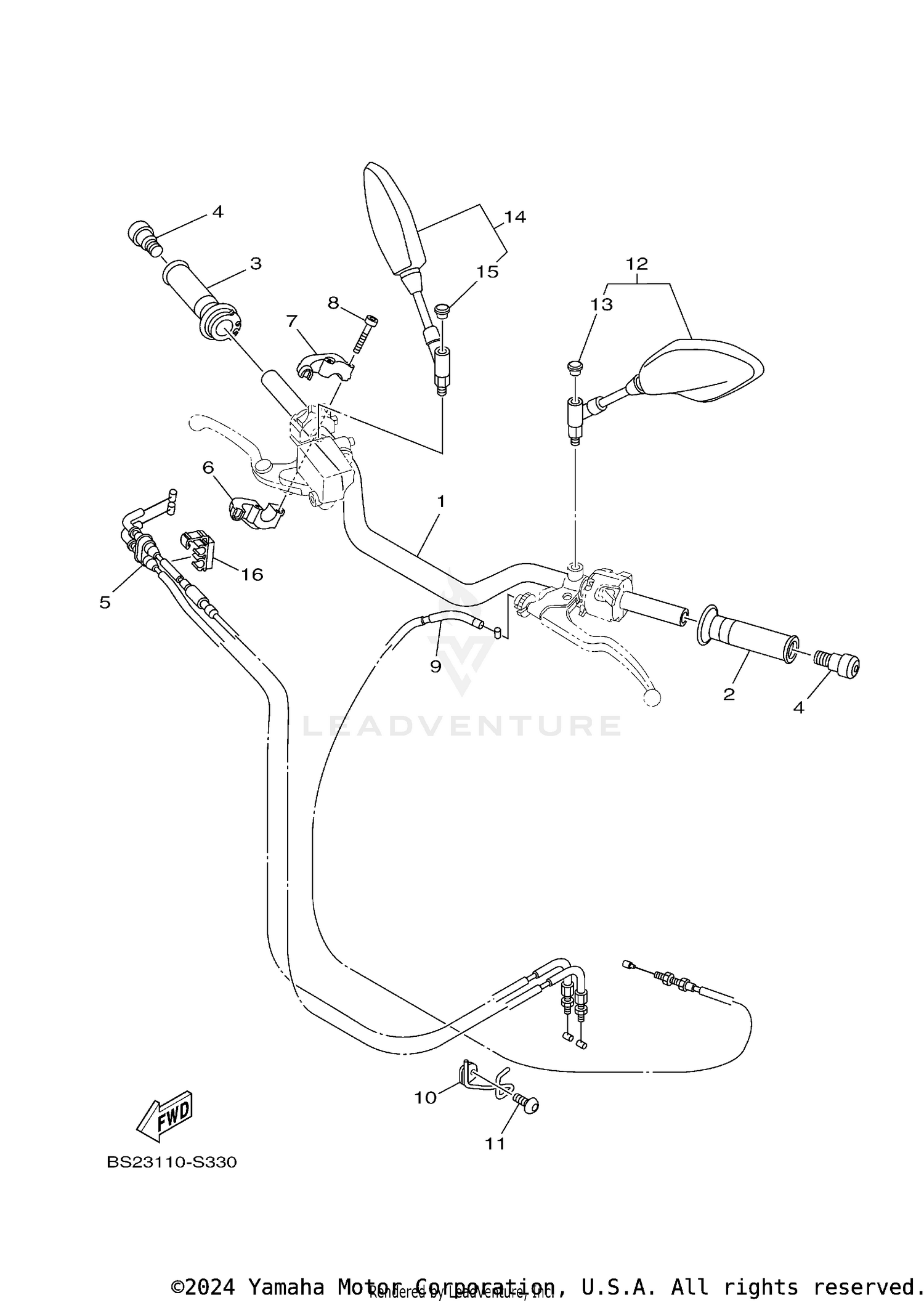 STEERING HANDLE CABLE