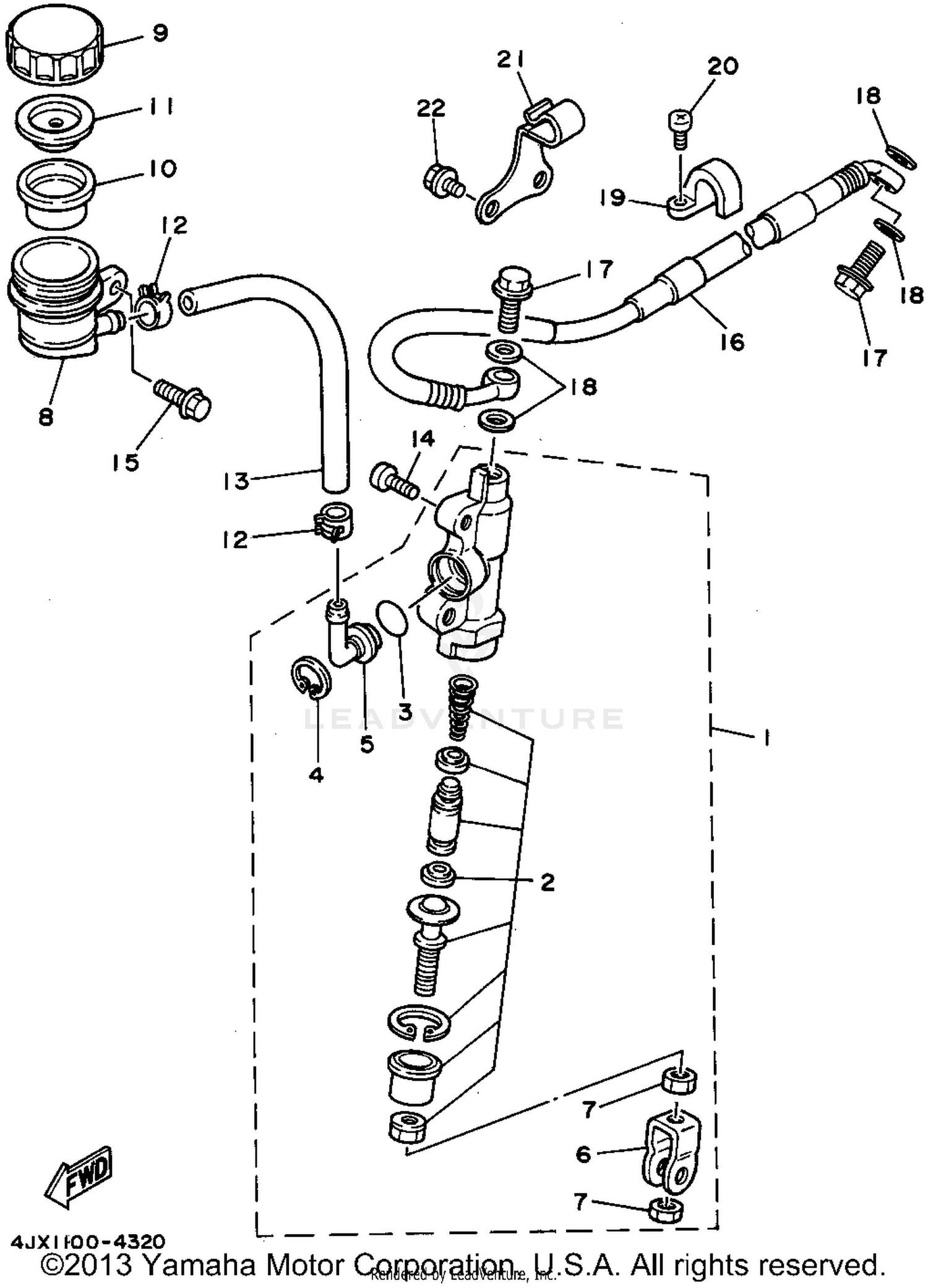 REAR MASTER CYLINDER