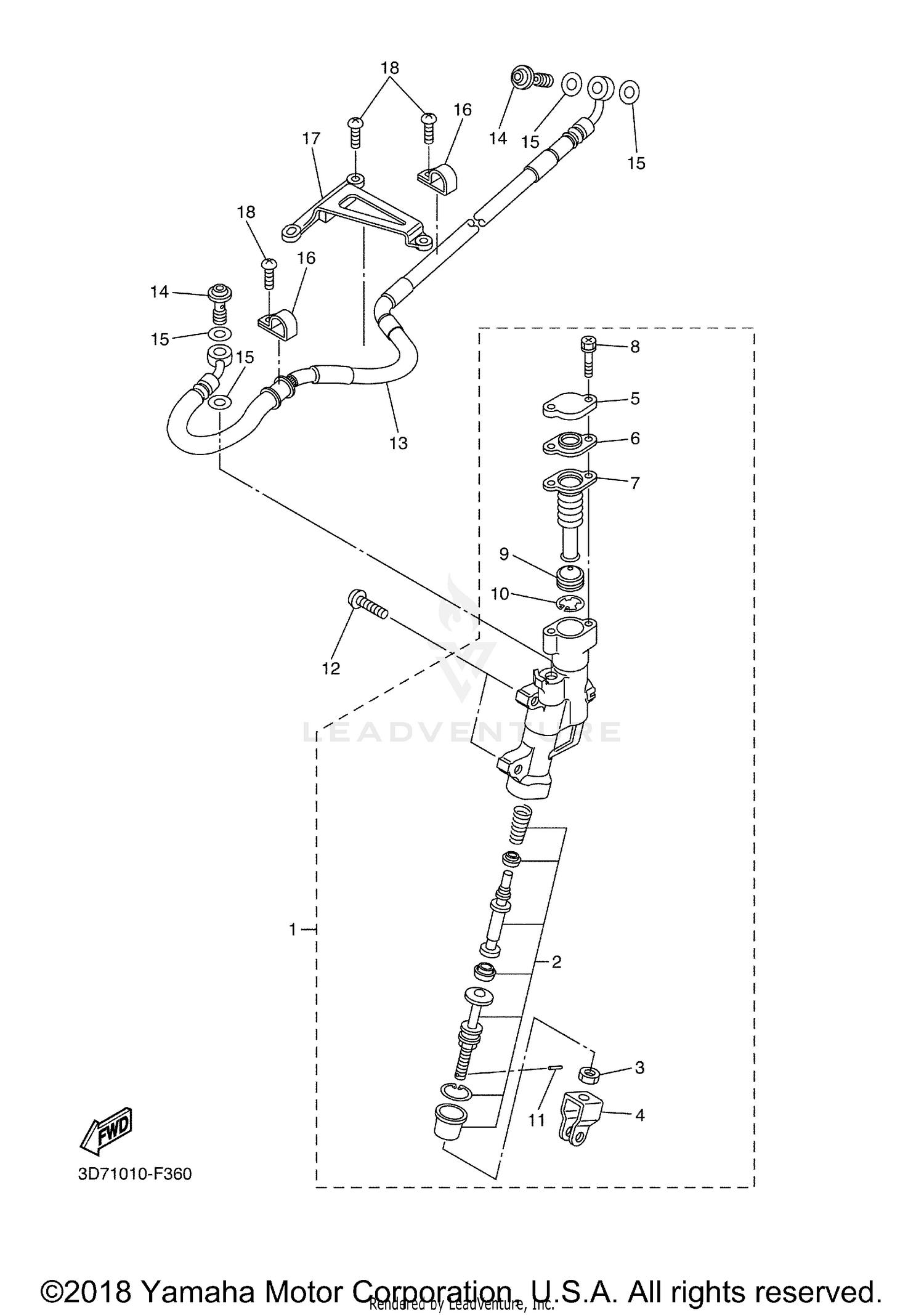 REAR MASTER CYLINDER