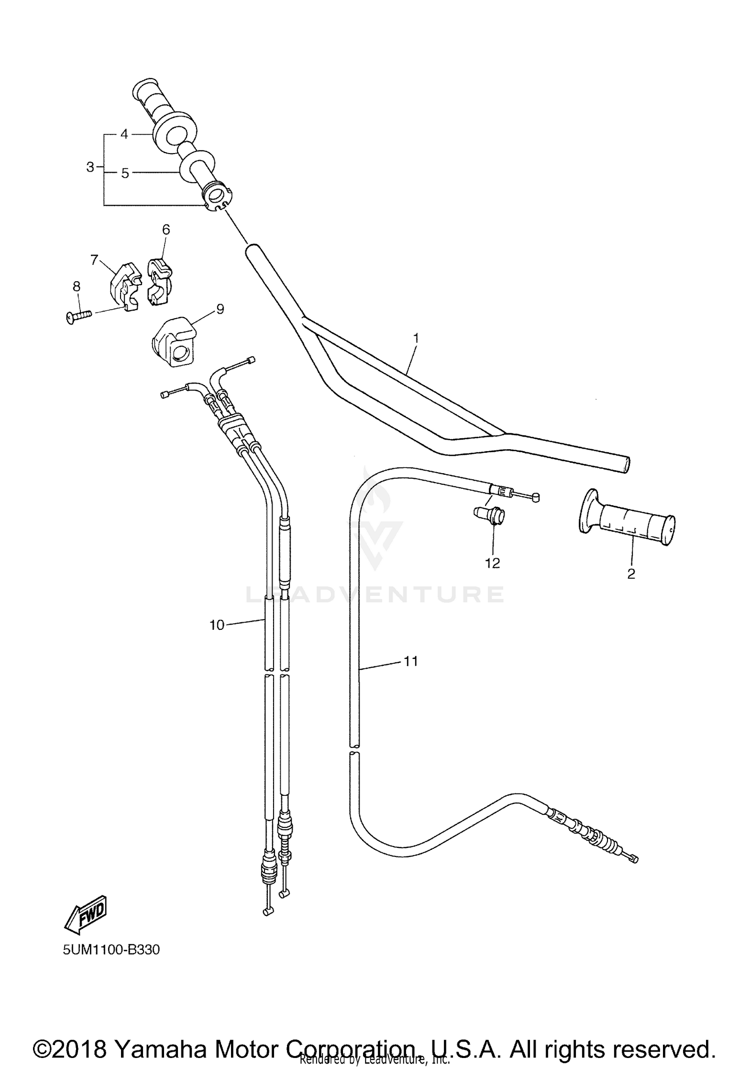 STEERING HANDLE CABLE