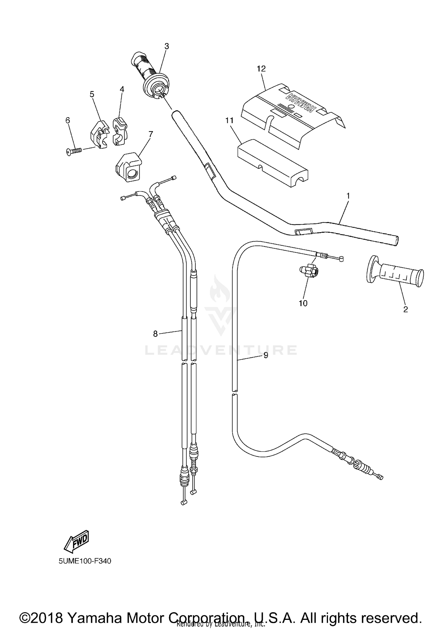 STEERING HANDLE CABLE