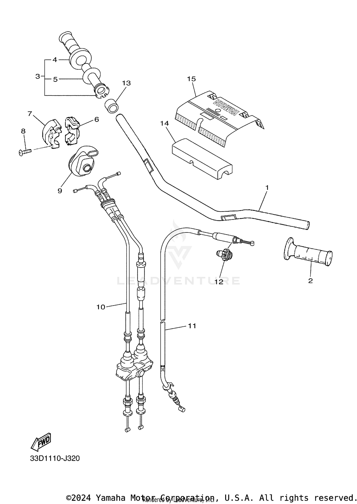 STEERING HANDLE CABLE