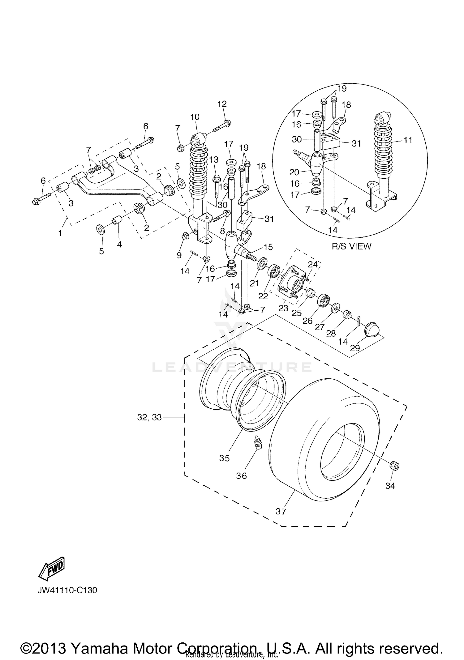 FRONT SUSPENSION WHEEL